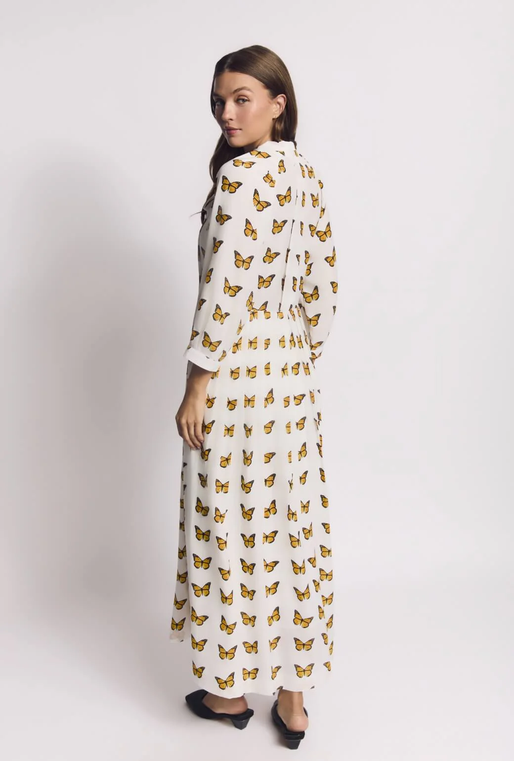 9 to 5 Shirtdress MAXI - Butterflies - Image 5