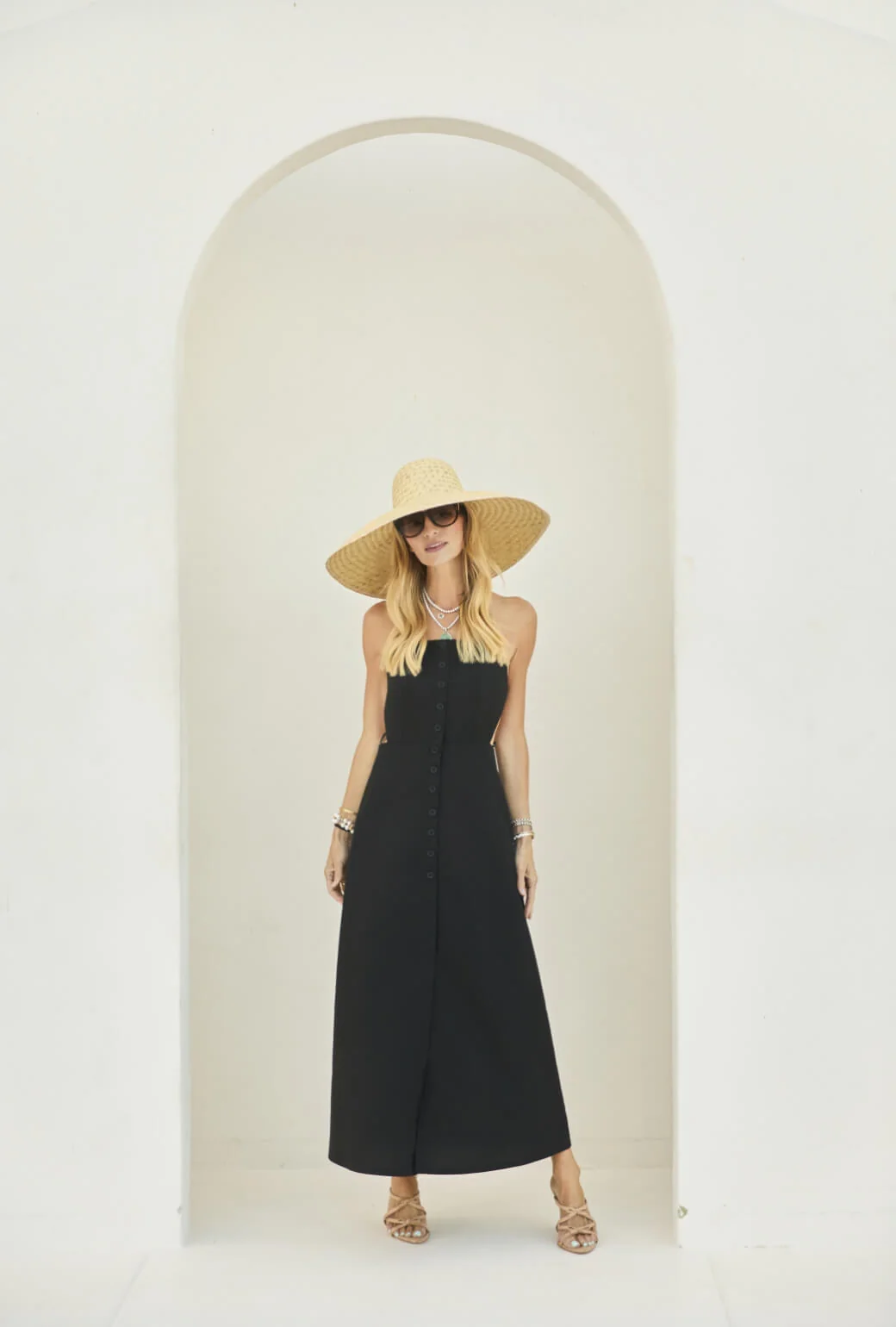 Apron Dress - Black - Image 3