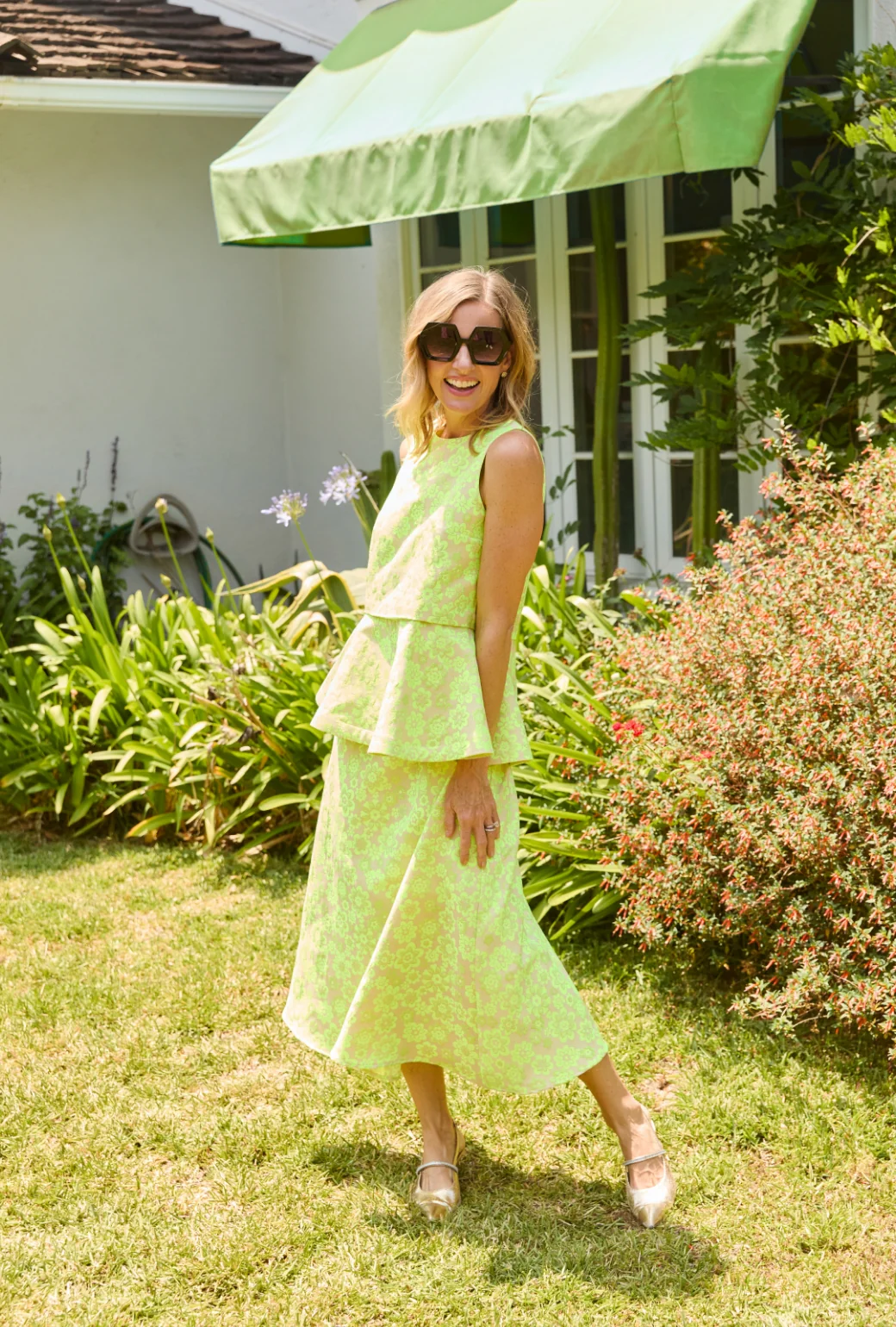 Audrey Peplum - Lemon Brightline - Image 5