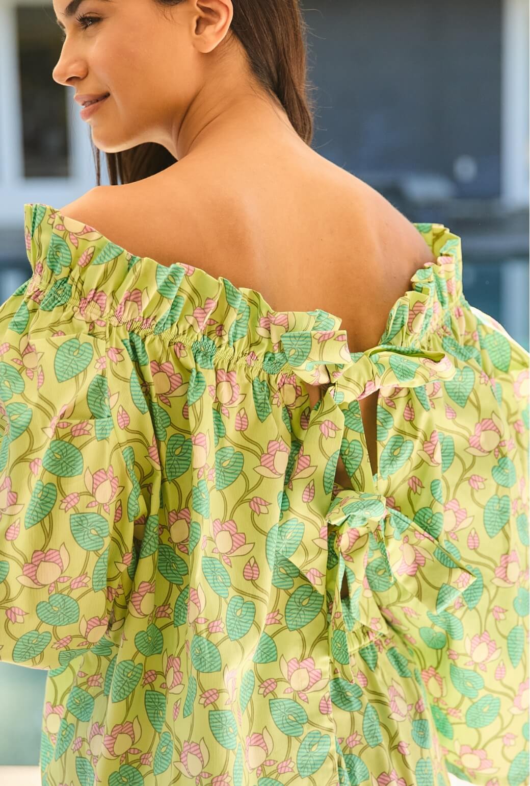Bettie Ann Blouse - Lotus Flower - Image 4
