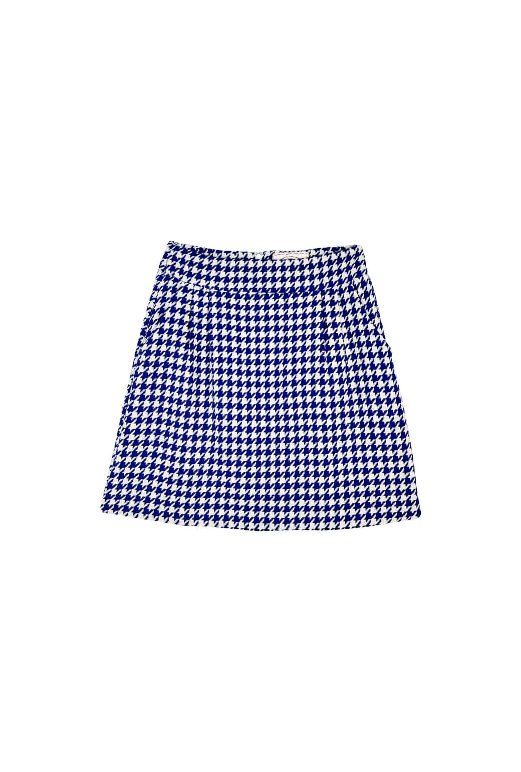 BF Maggie Mini Skirt - Blue Houndstooth - Image 2