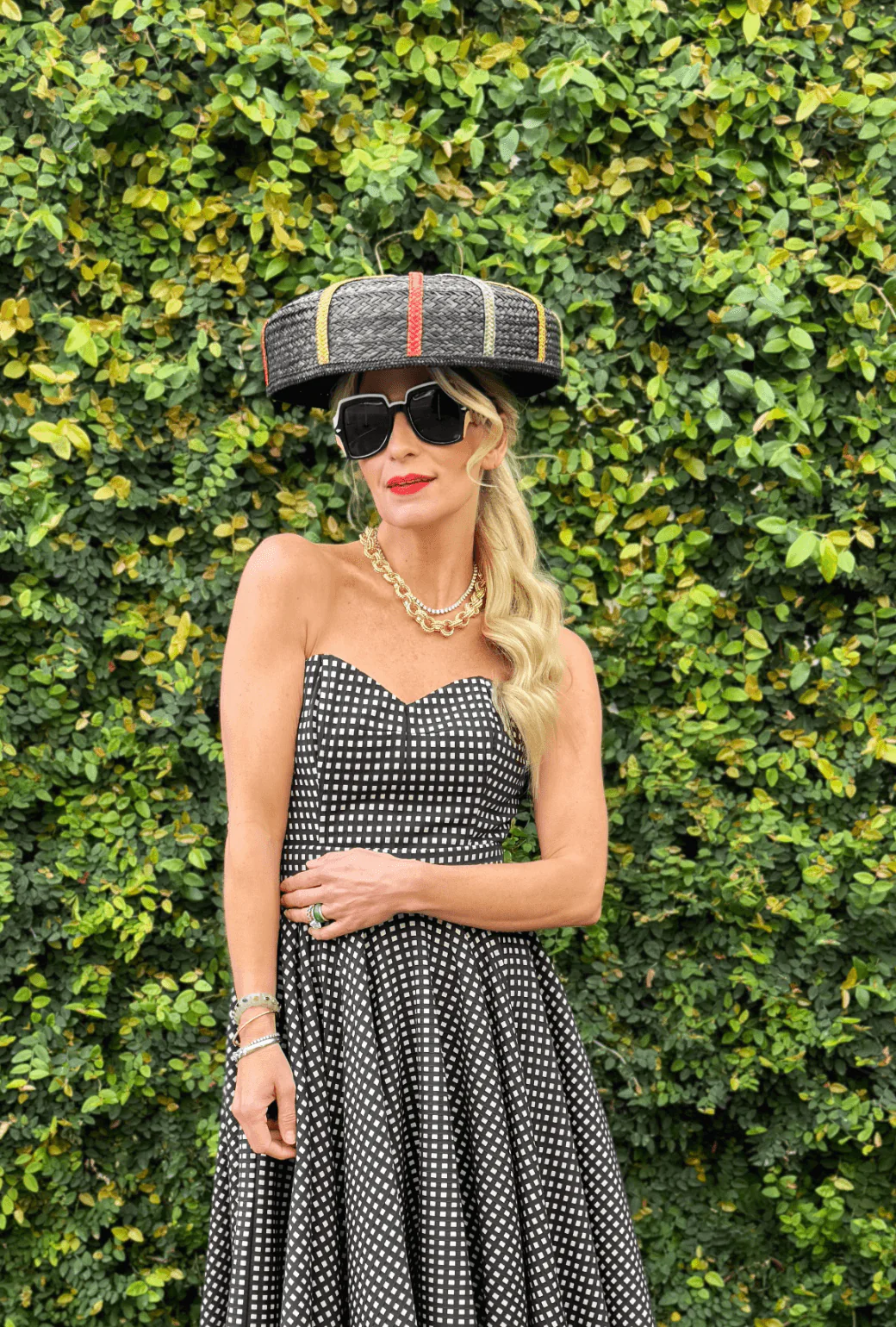 Birdie Bustier - Gingham Faille - Image 3