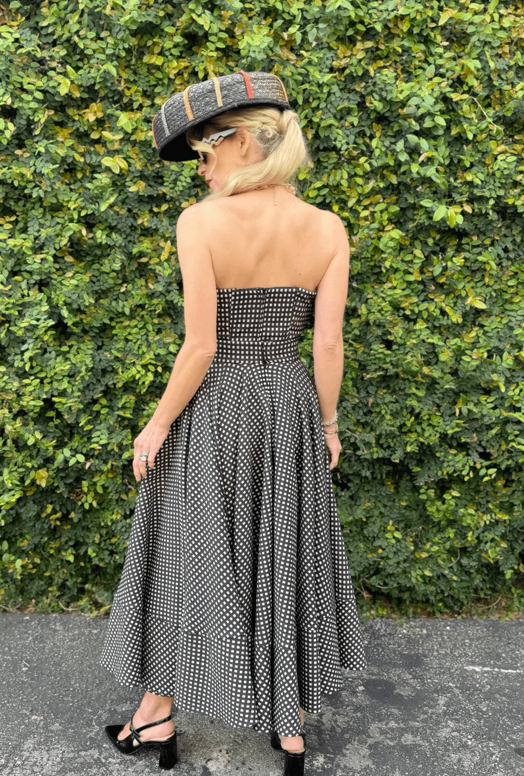 Birdie Bustier - Gingham Faille - Image 5
