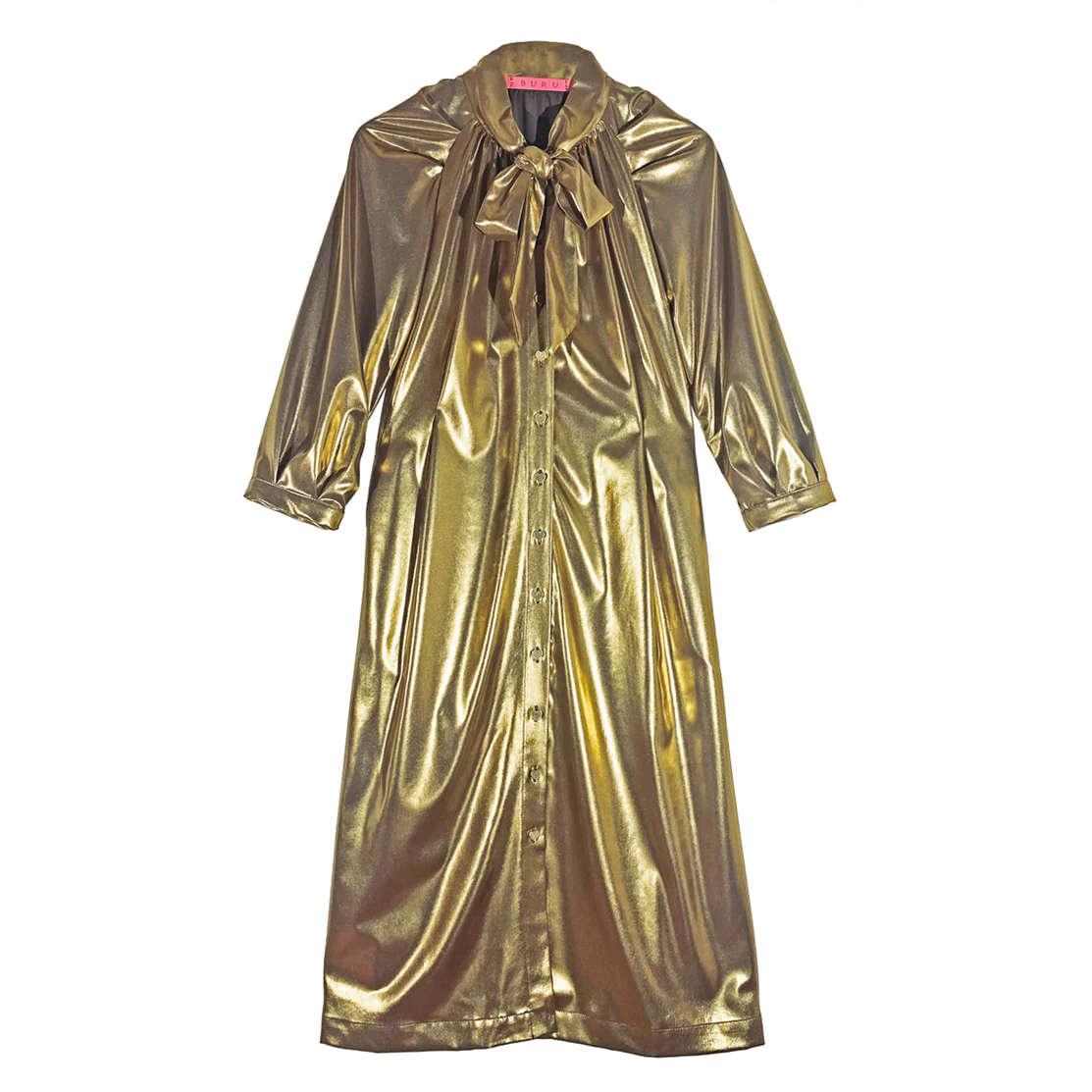 Bow Housecoat - Liquid Gold - Image 3
