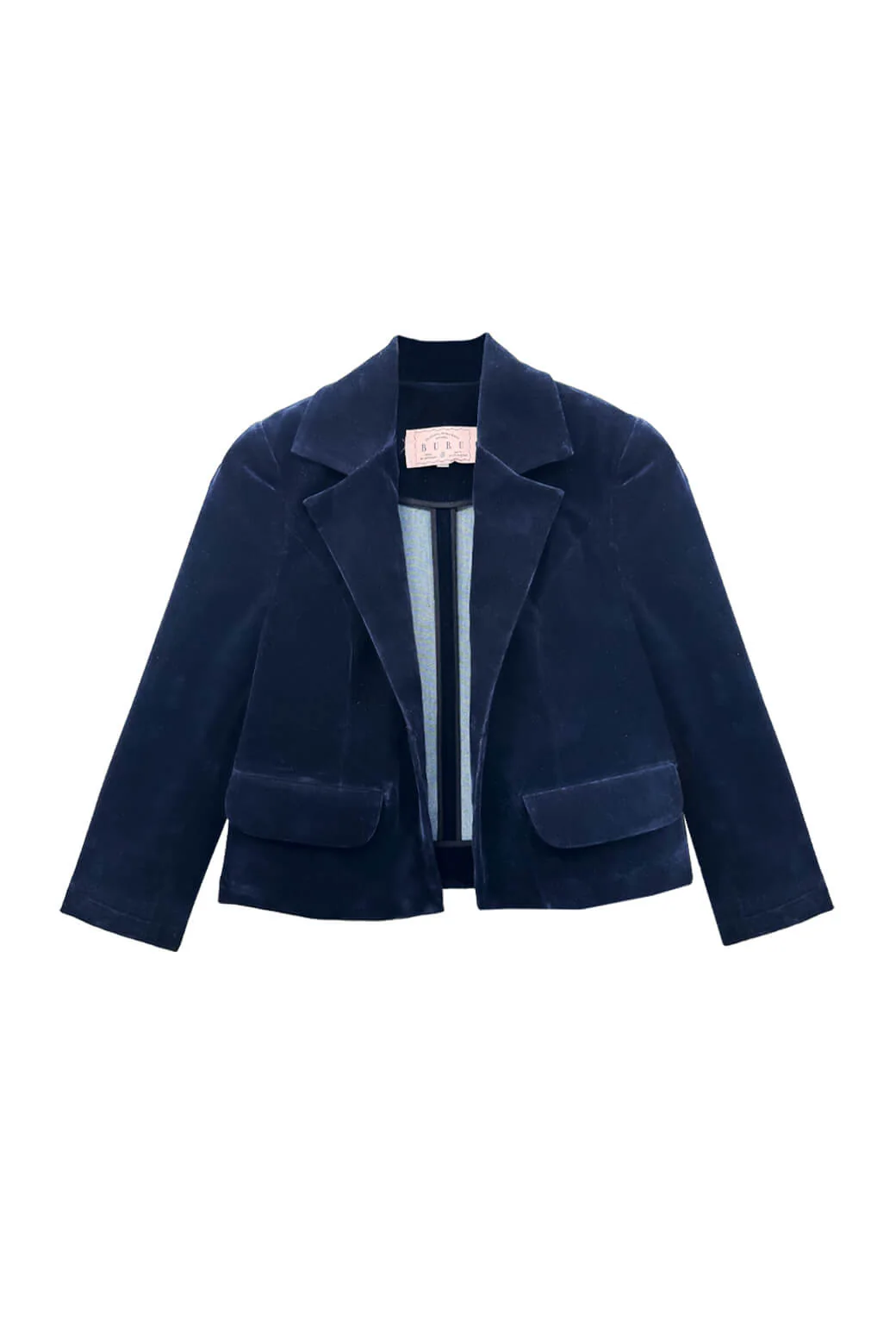 Boxy Blazer - Navy Velvet - Image 3