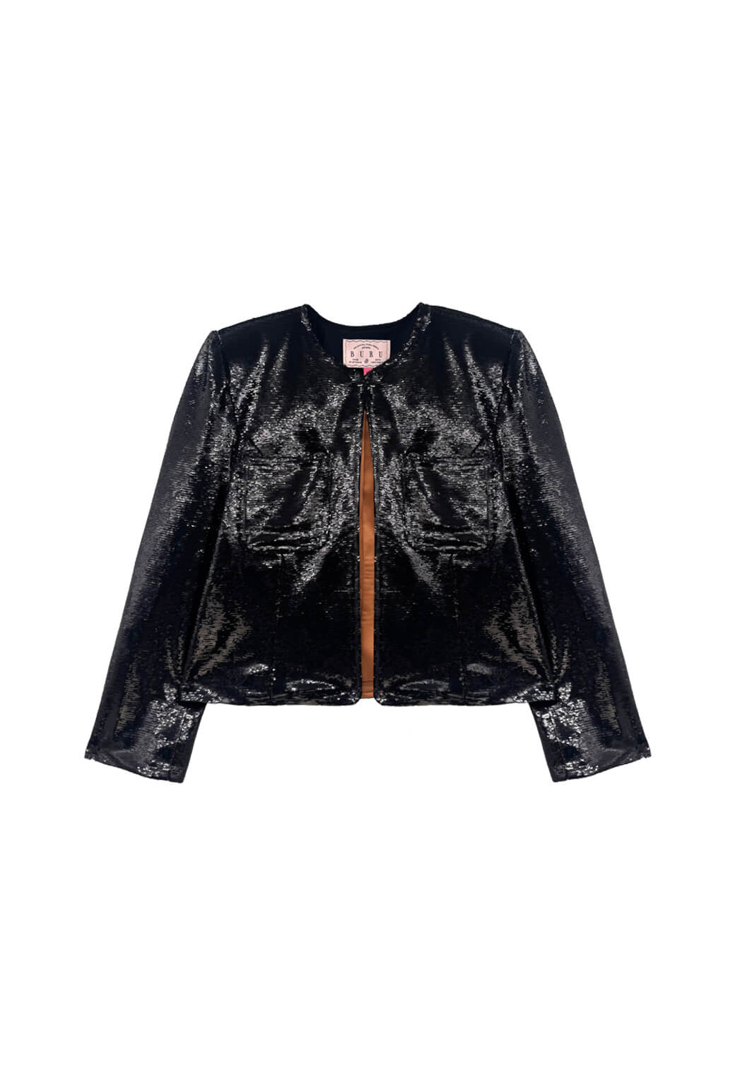 Buru x Anna Kloots Everyday Blazer - Black Liquid Sequin - Image 3