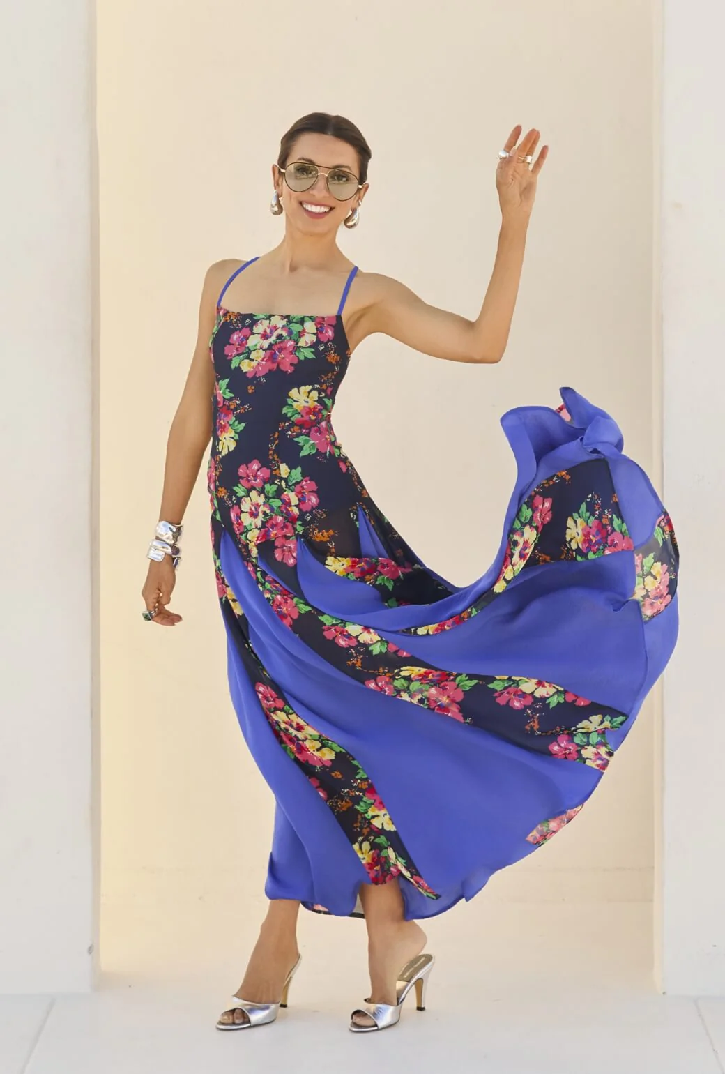 Buru x India 2.0 The Libertine Dress - Midnight Bouquet - Image 5
