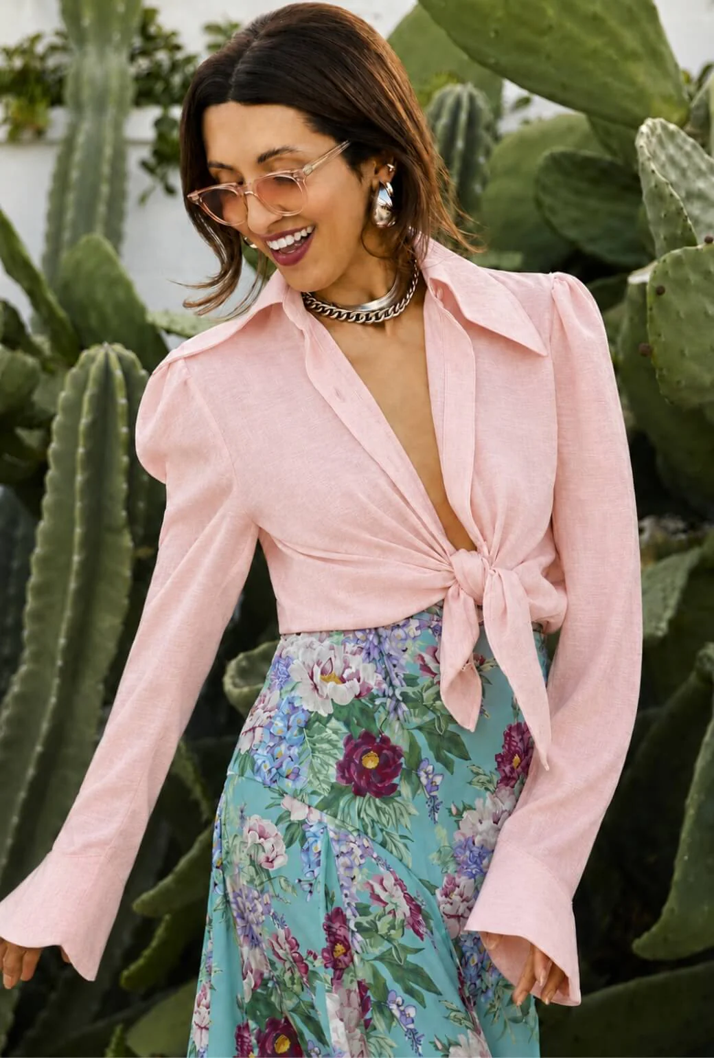 Buru x India The Battersea Blouse 2.0- Sheer Pink - Image 2