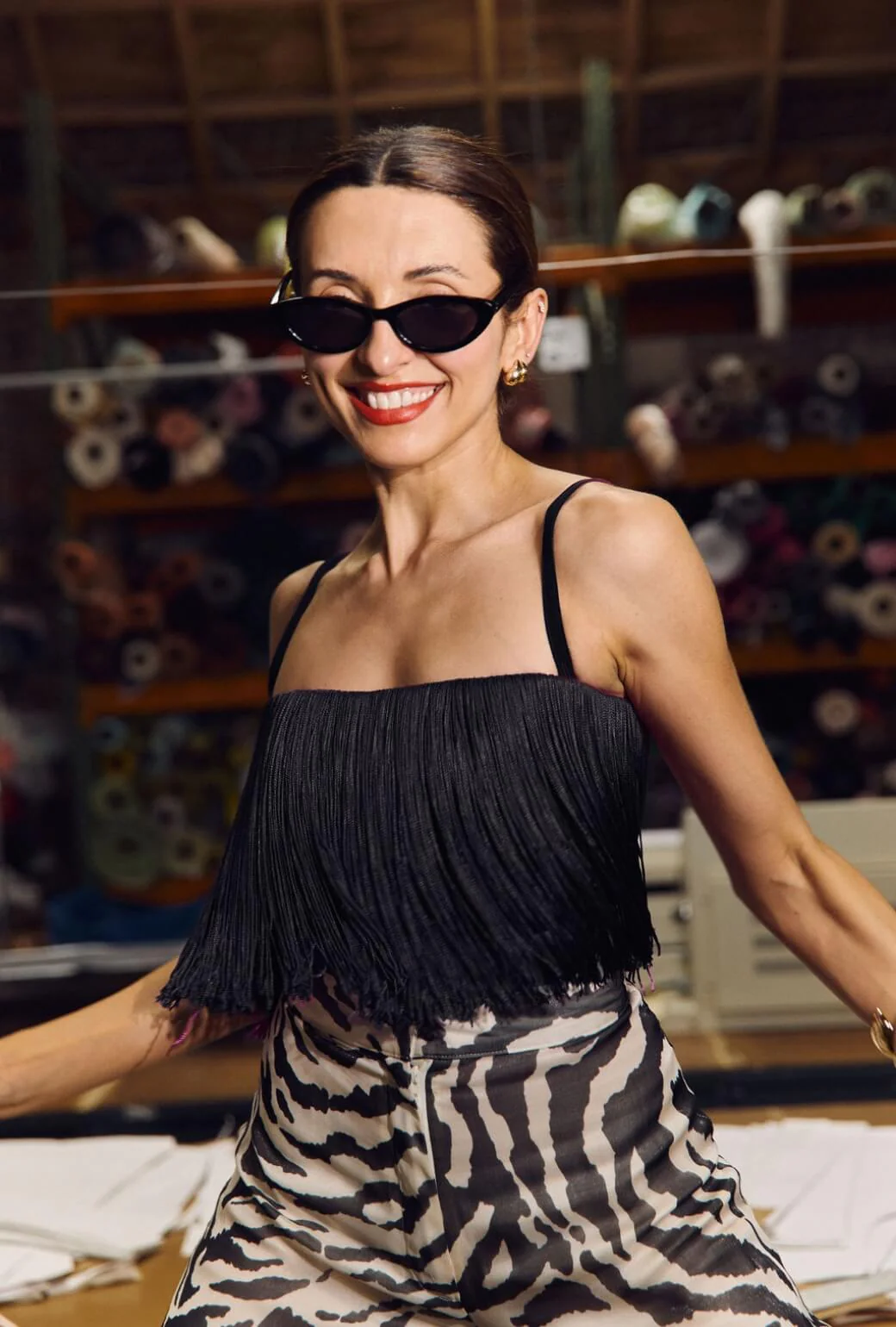 Buru x India The Camden Crop - Black