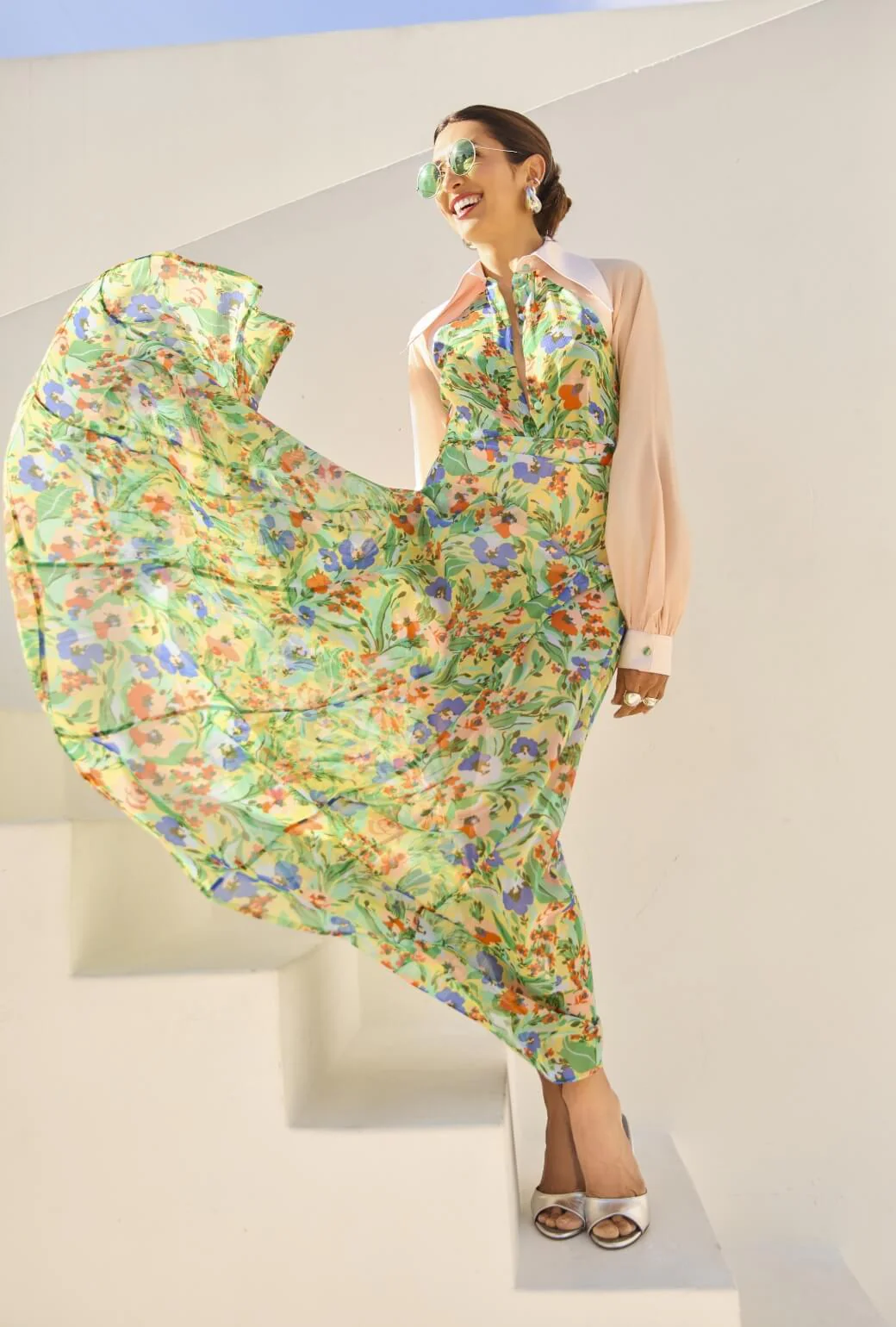 Buru x India The Libertine Skirt 2.0-Citrus Floral