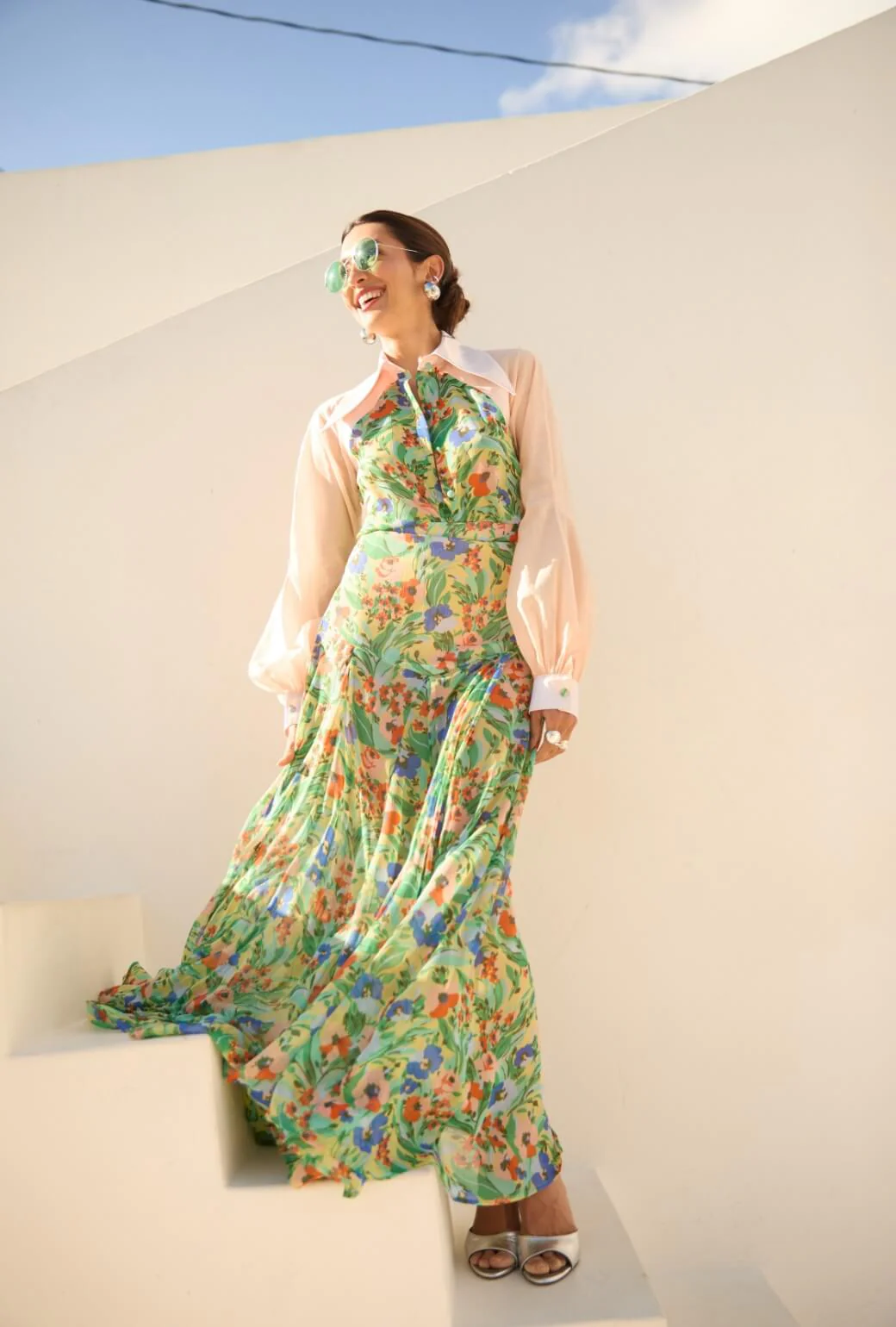 Buru x India The Libertine Skirt 2.0-Citrus Floral - Image 4