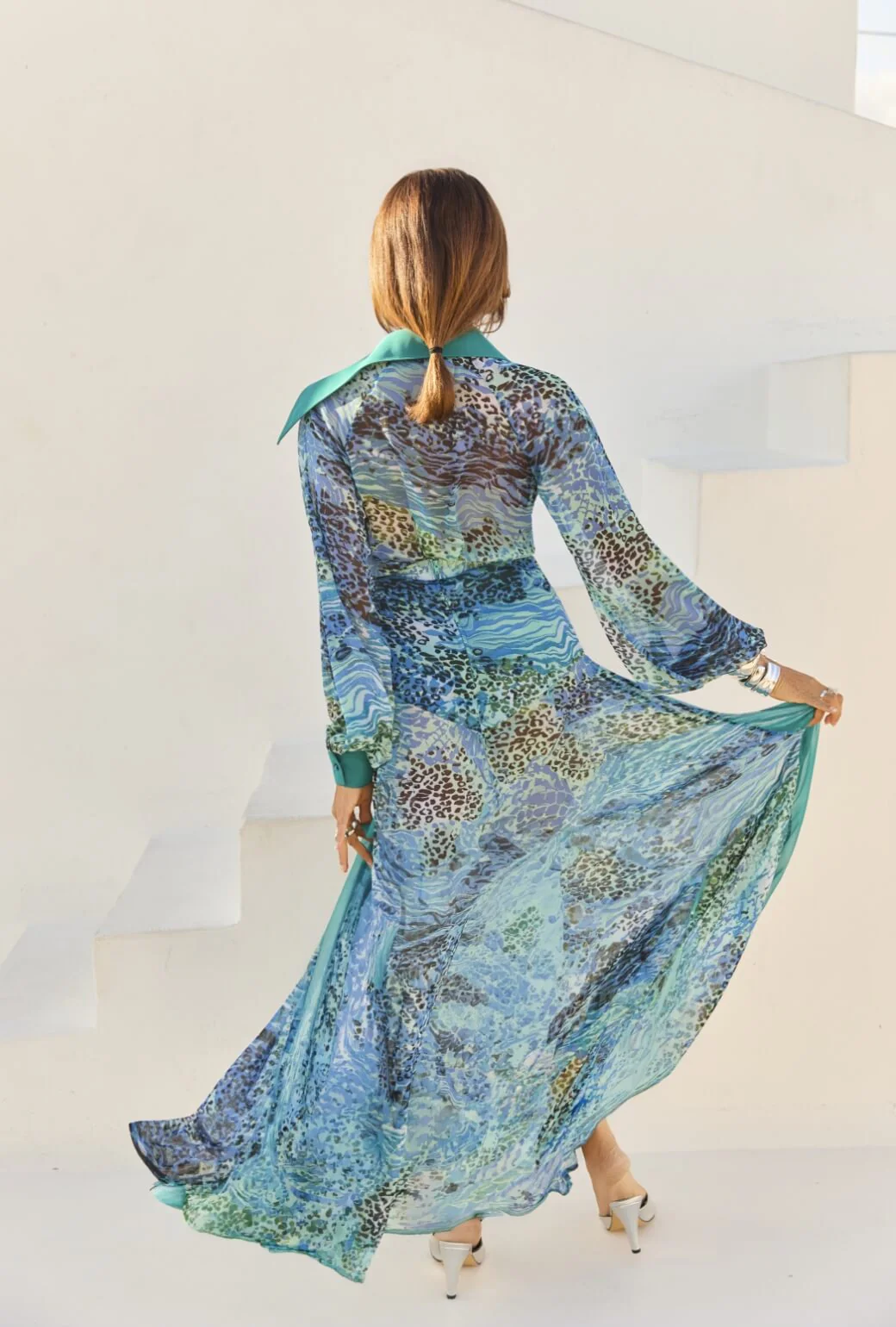 Buru x India The Libertine Skirt 2.0-Sea Glass Leopard - Image 3