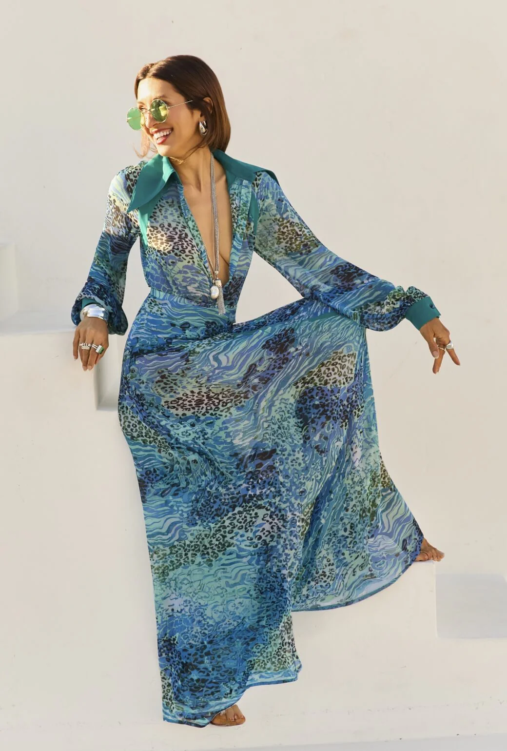 Buru x India The Libertine Skirt 2.0-Sea Glass Leopard - Image 5