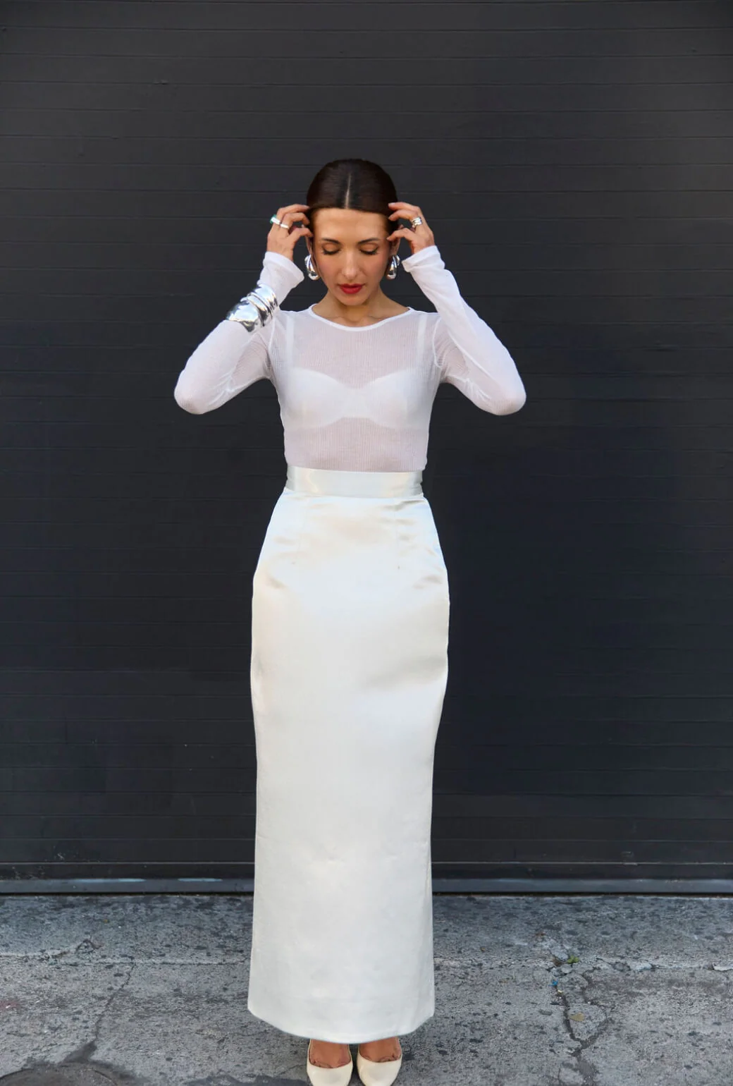 Buru x India The South Ken Skirt - Ivory