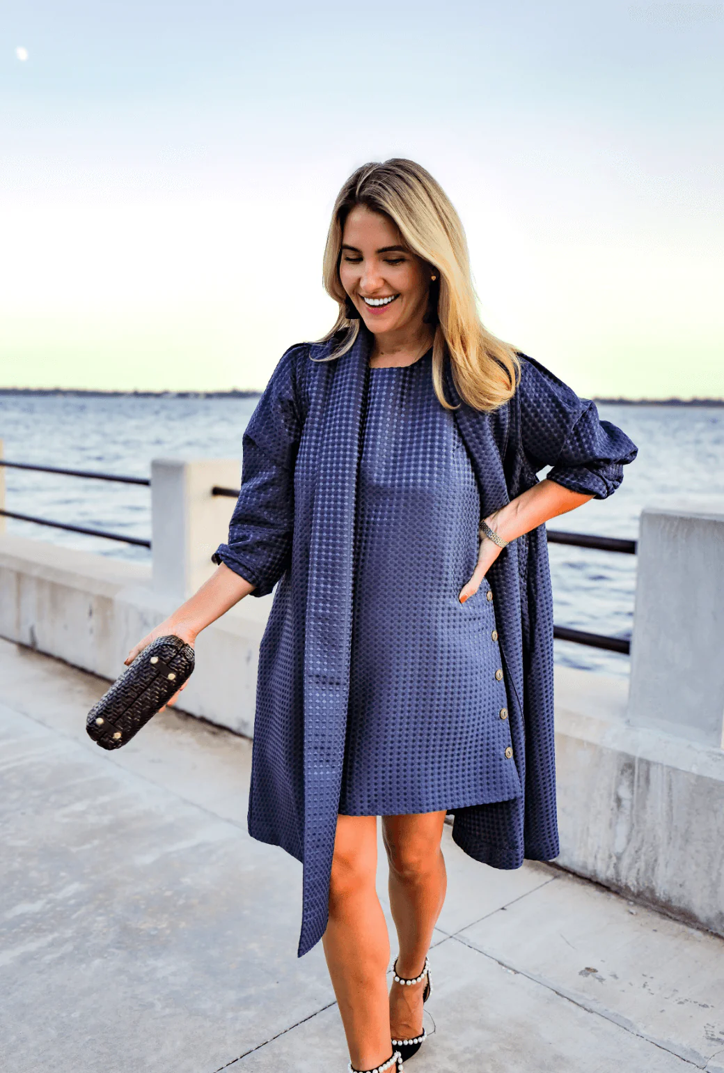 Jackie Dress - Chelsea Blue Dot - Image 3