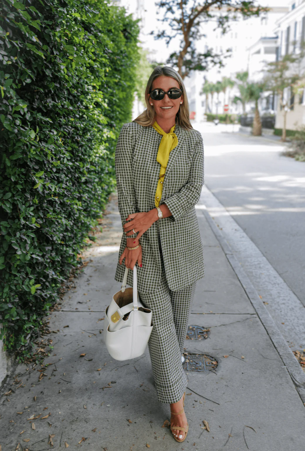 Buru x Megan Stokes Walking Coat - Olive Windowpane - Image 5