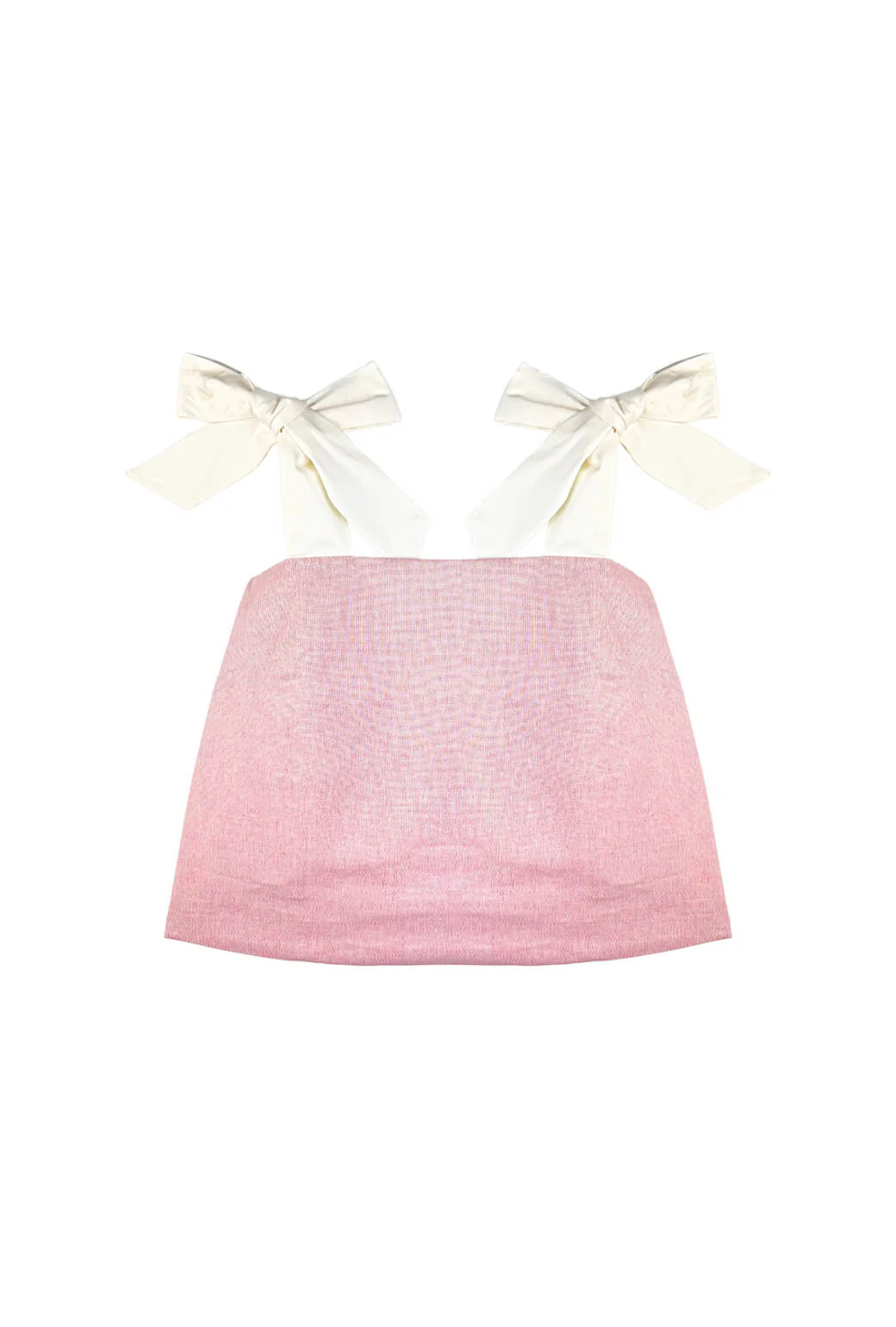 Pillar Top - Pink Shimmer Linen