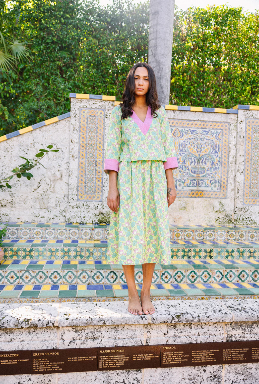 Everyday Midi Skirt - Lotus Floral - Image 4