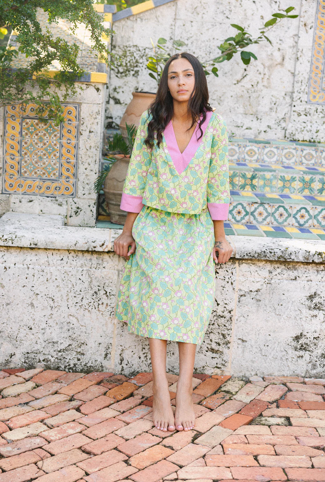 Everyday Midi Skirt - Lotus Floral - Image 8