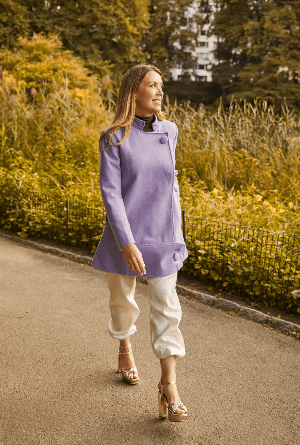 Buru x Tori Mellott Mod Coat - Brushed Lilac - Image 4