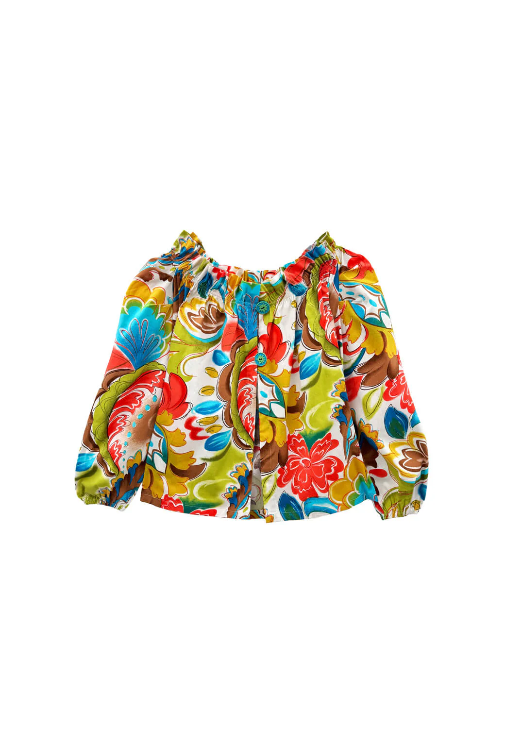 Button Back Bettie Ann Blouse - Graffiti - Image 3
