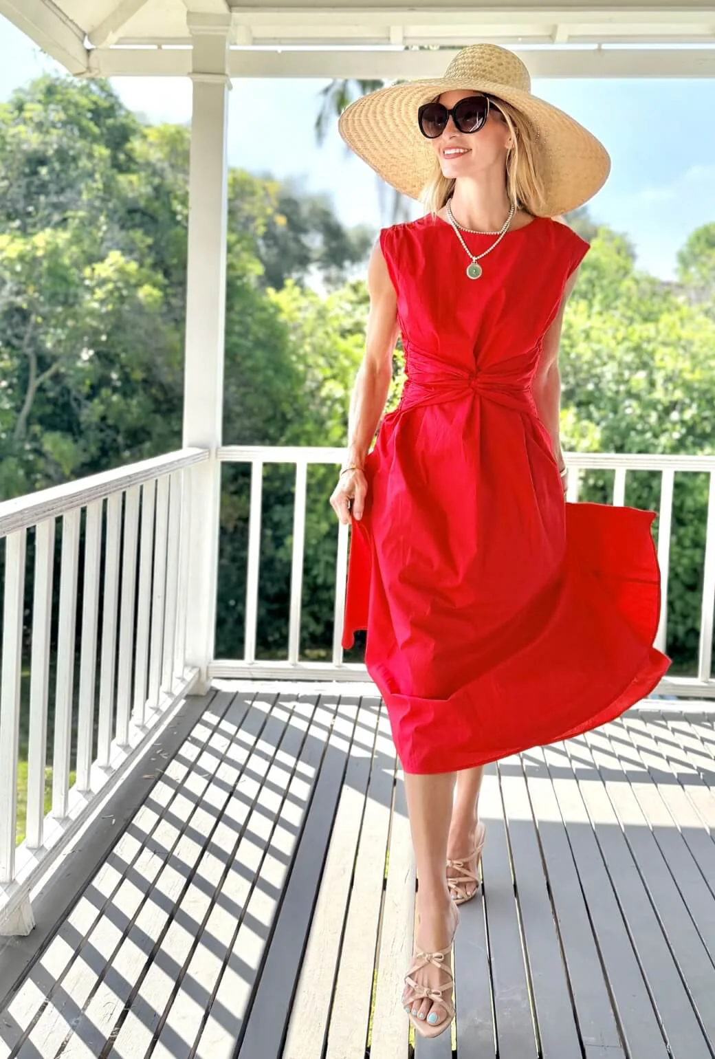 Corset Dress - Red - Image 4