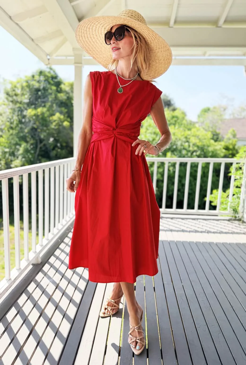Corset Dress - Red - Image 5