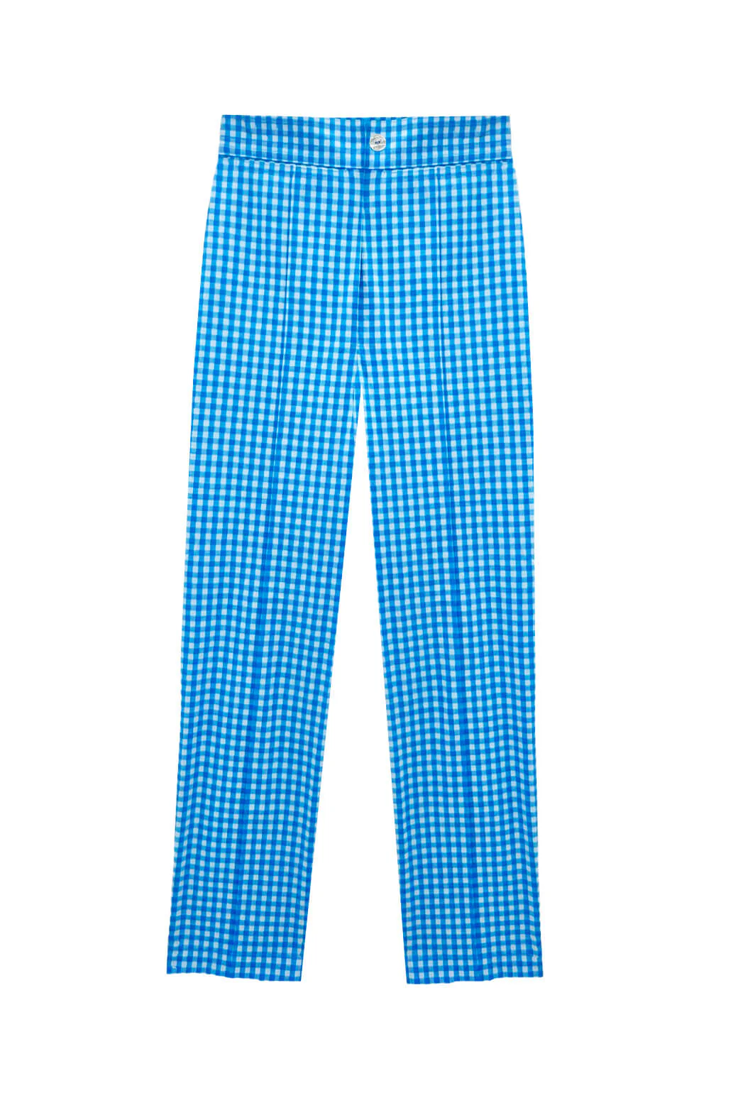 Cropped Cigar Pant - Blue Gingham