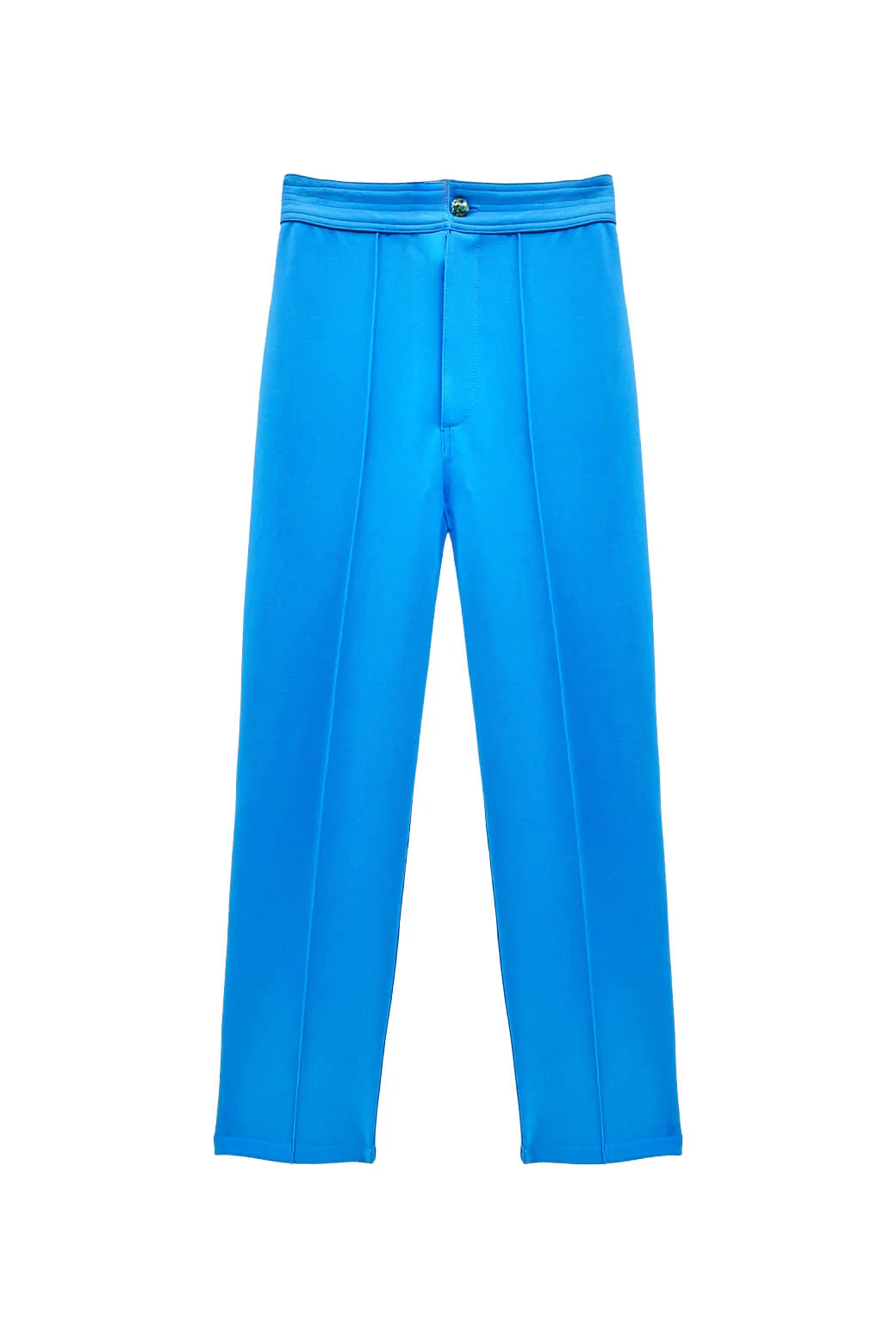 Cropped Cigar Pant - Stretch Blue - Image 2