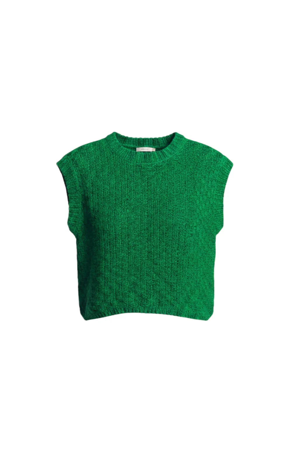 Cropped Sweater Vest - Kelly Green - Image 7