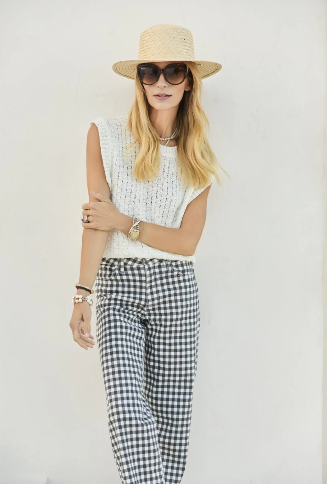 Cropped Sweater Vest - Off White - Image 5