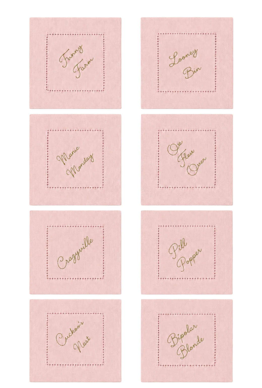 Cuckoo Cocktail Napkins - Pink - Image 3