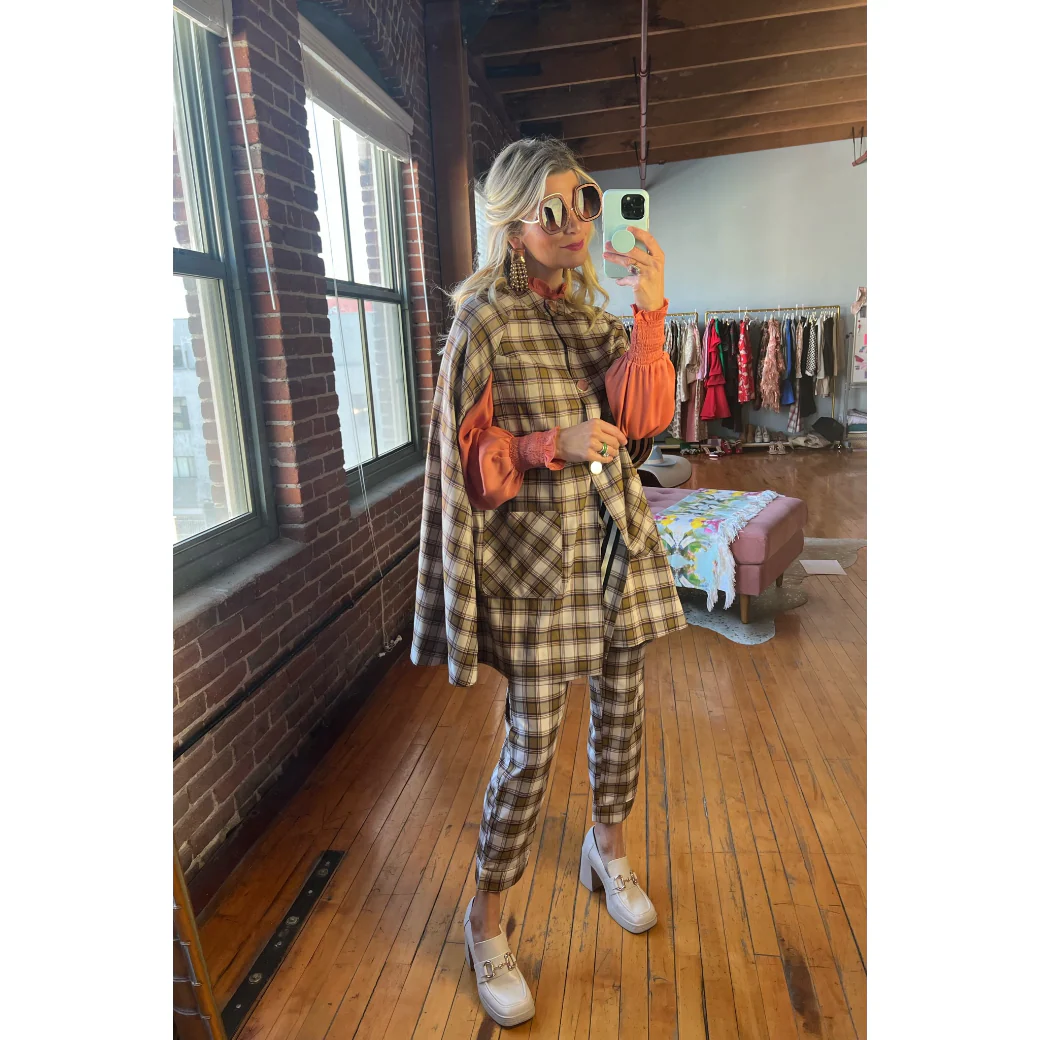 Everyday Pants - Brown Plaid - Image 10