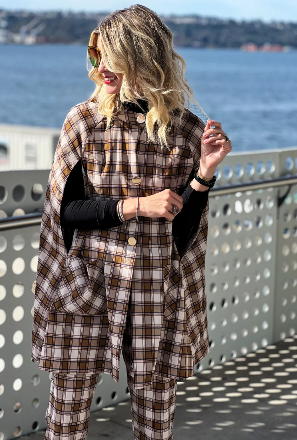 Everyday Pants - Brown Plaid - Image 3
