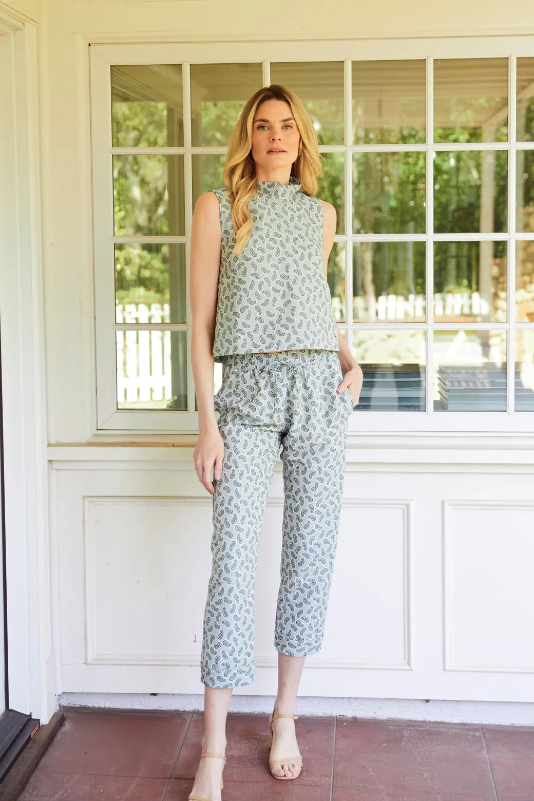 Everyday Pants - Evergreen Paisley