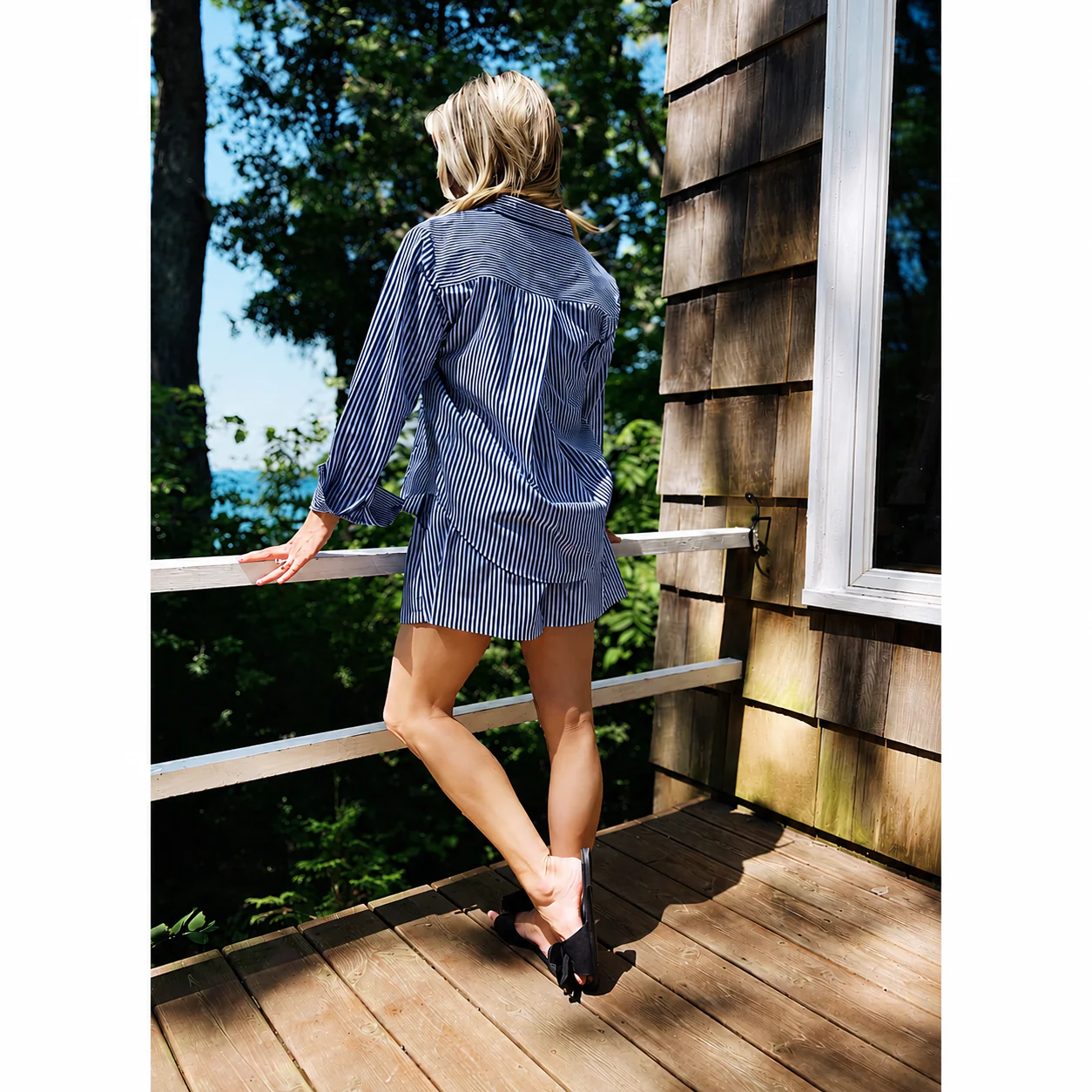 Everyday Shorts - Blue Stripe - Image 3