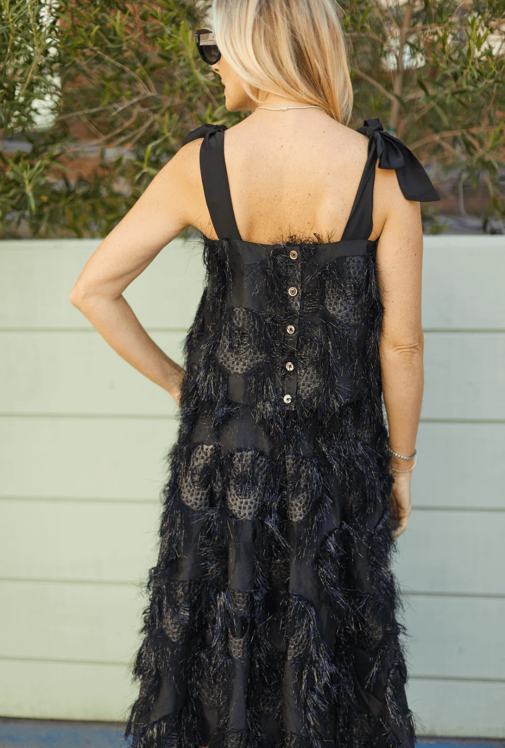 Eyelash Elastic Waist Skirt - Black - Image 6