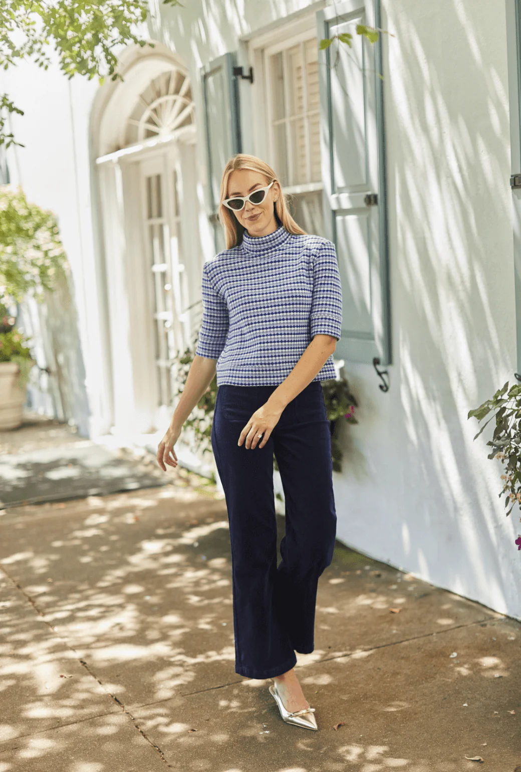 High Rise Sailor Cords - Navy - Image 3