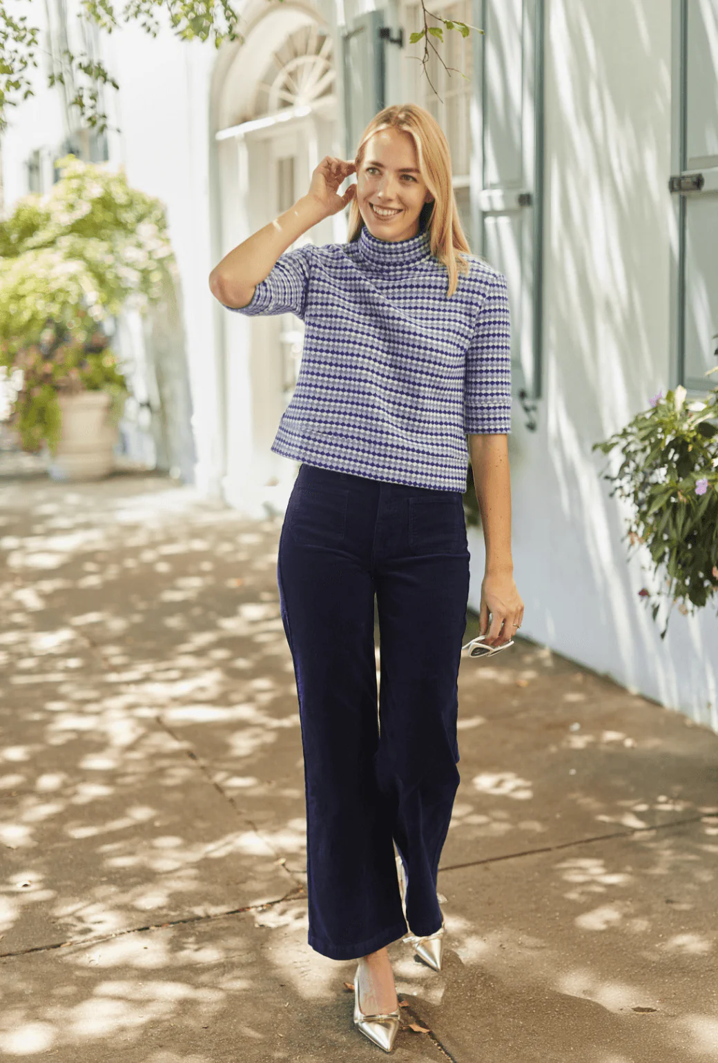 High Rise Sailor Cords - Navy - Image 4