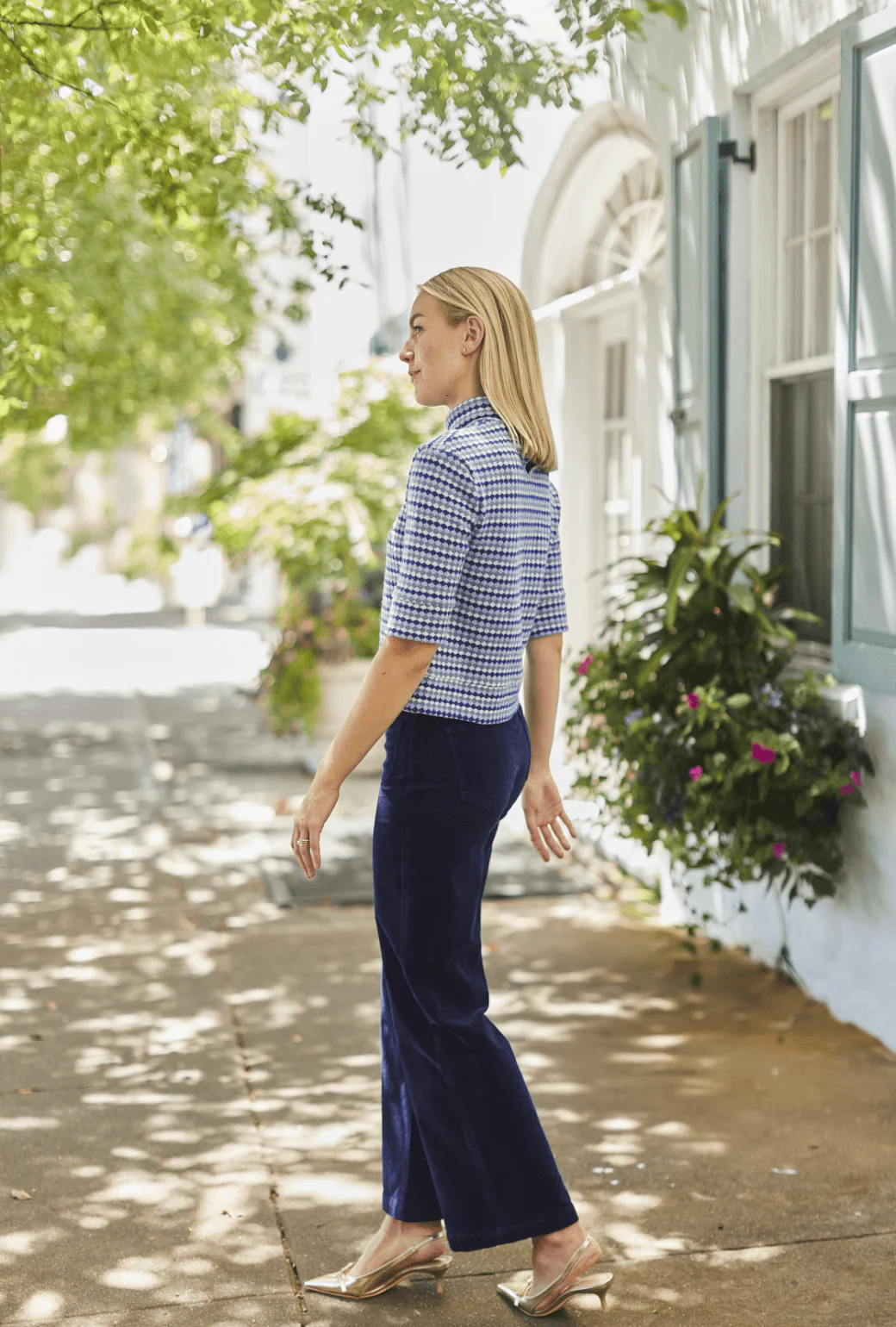 High Rise Sailor Cords - Navy - Image 5