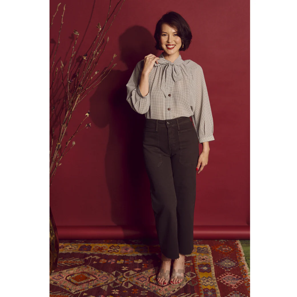 High Rise Sailor Jeans - Dark Olive - Image 13