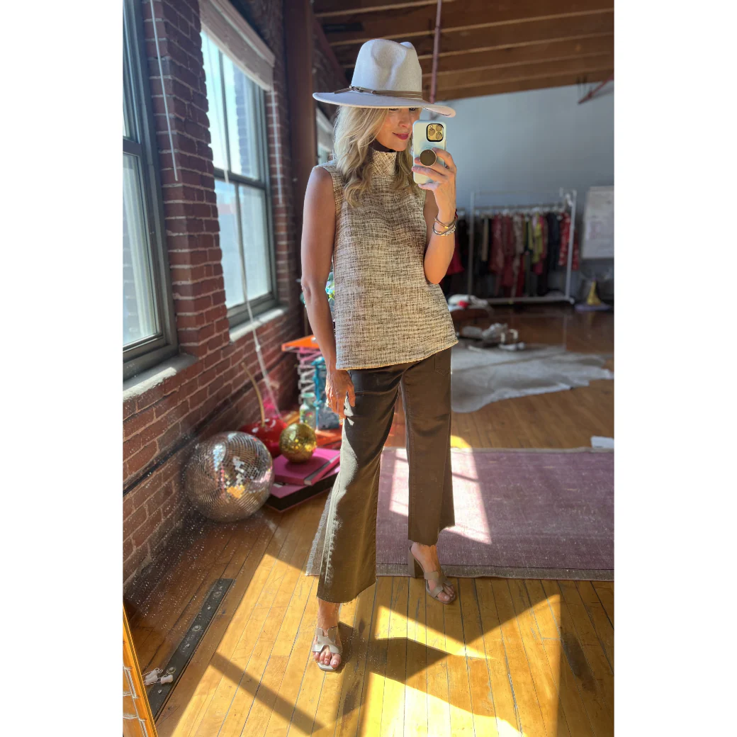 High Rise Sailor Jeans - Dark Olive - Image 18