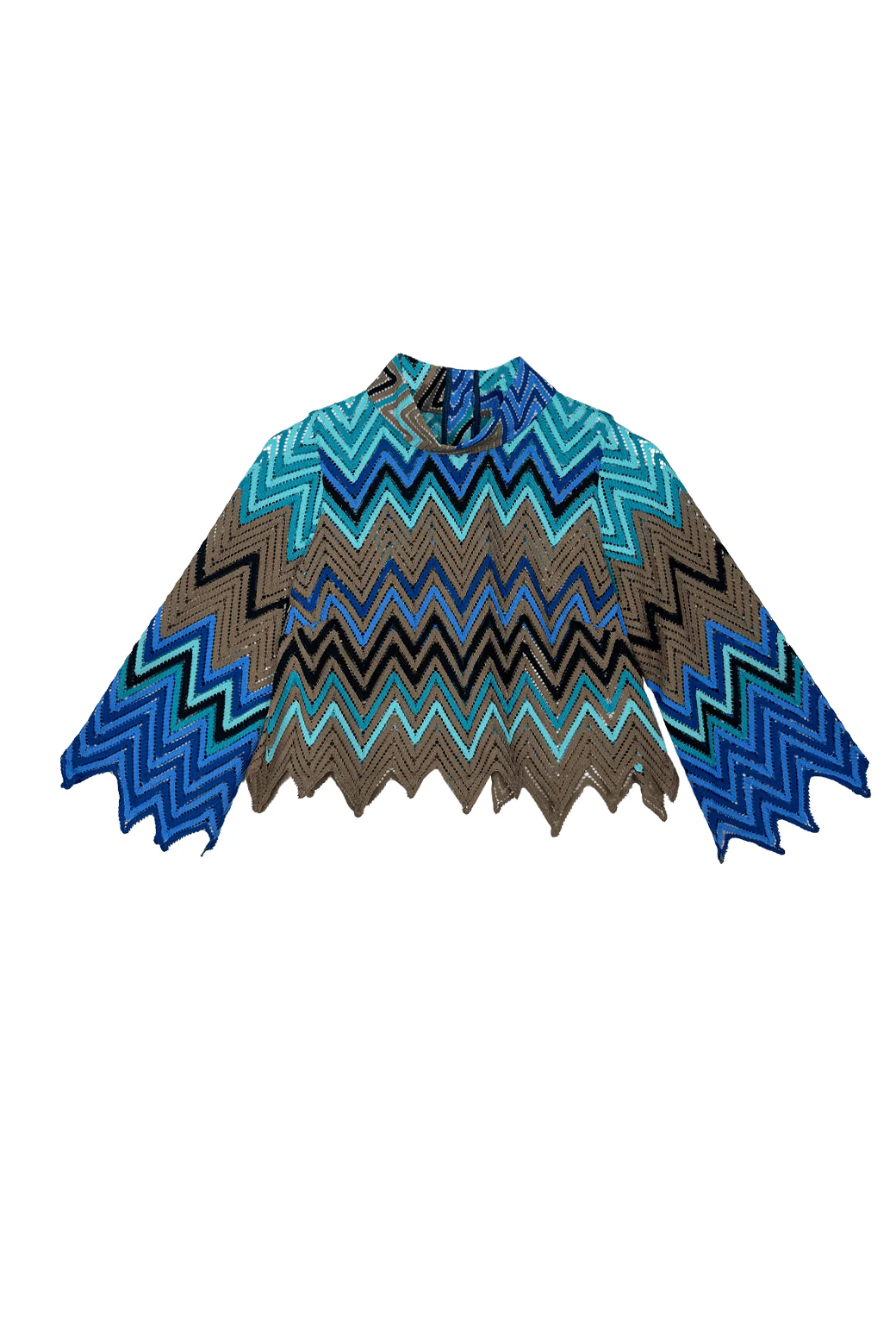 Le Cropped Mod Top - Flame Stitch