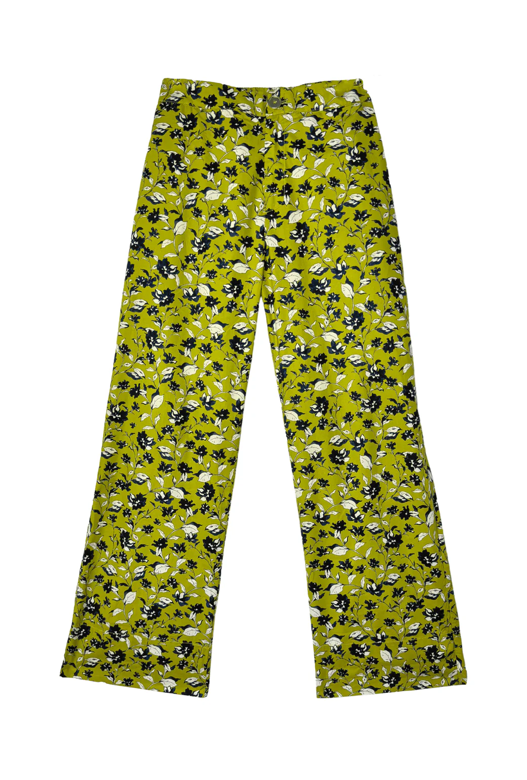 Le Culottes Full Length - Chartreuse Floral - Image 2