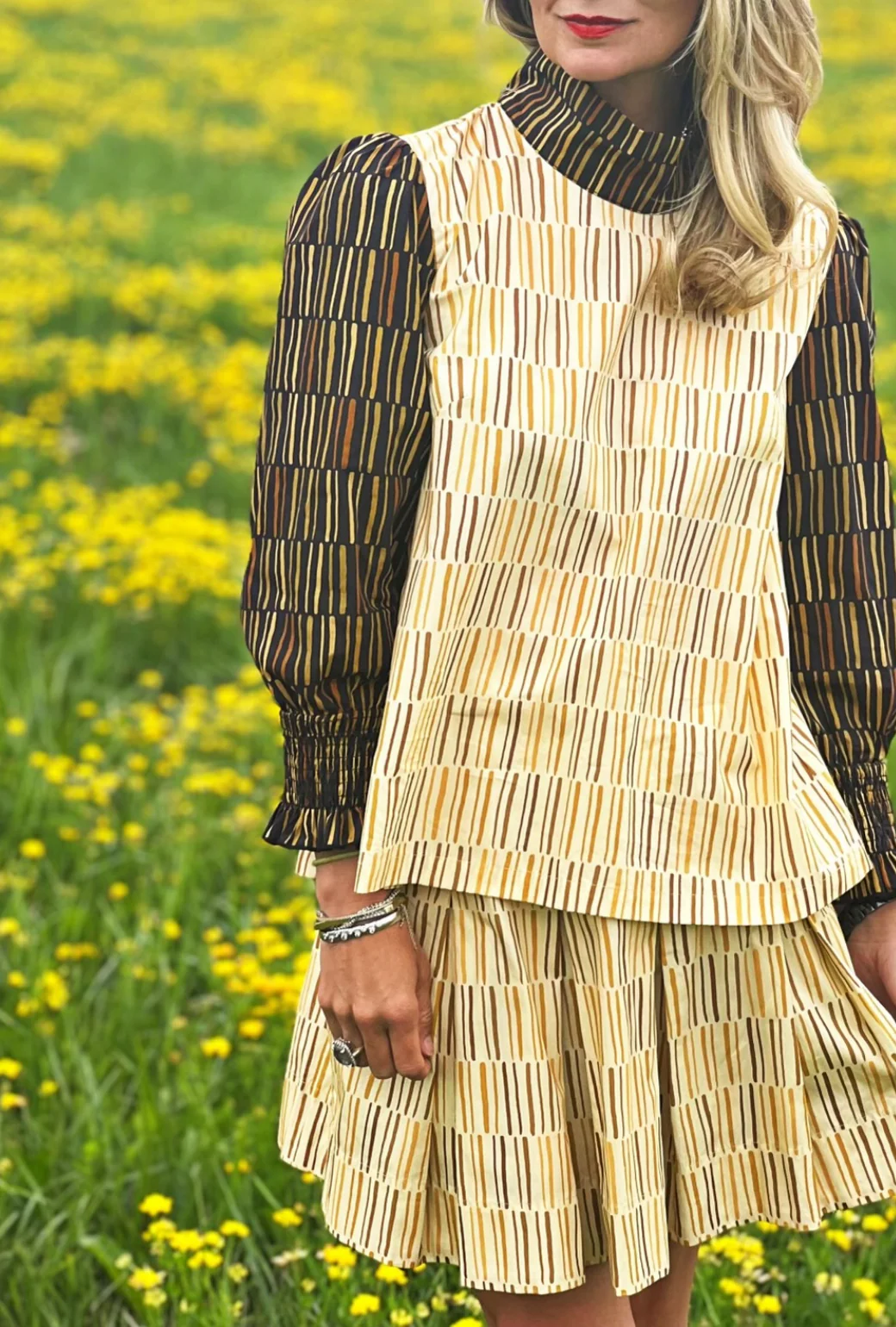 Long Sleeve Mod Top - Matchstick - Image 2