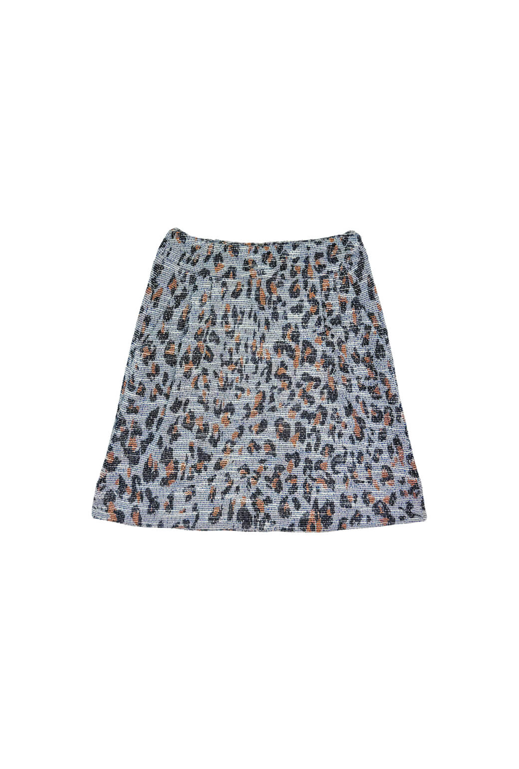 Maggie Mini Skirt - Navy Cheetah - Image 2