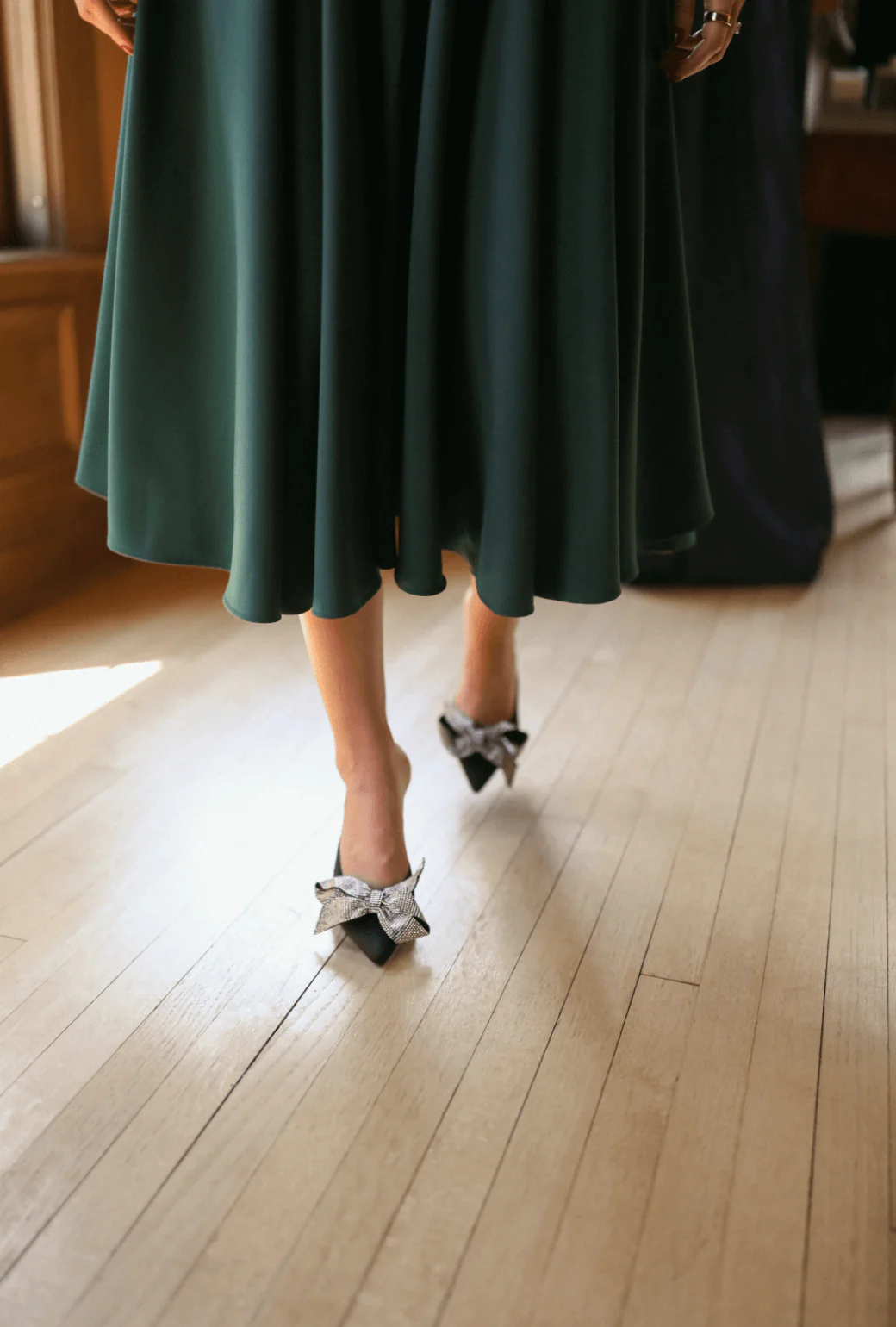 Mary Dress - Forest Crepe - Image 3