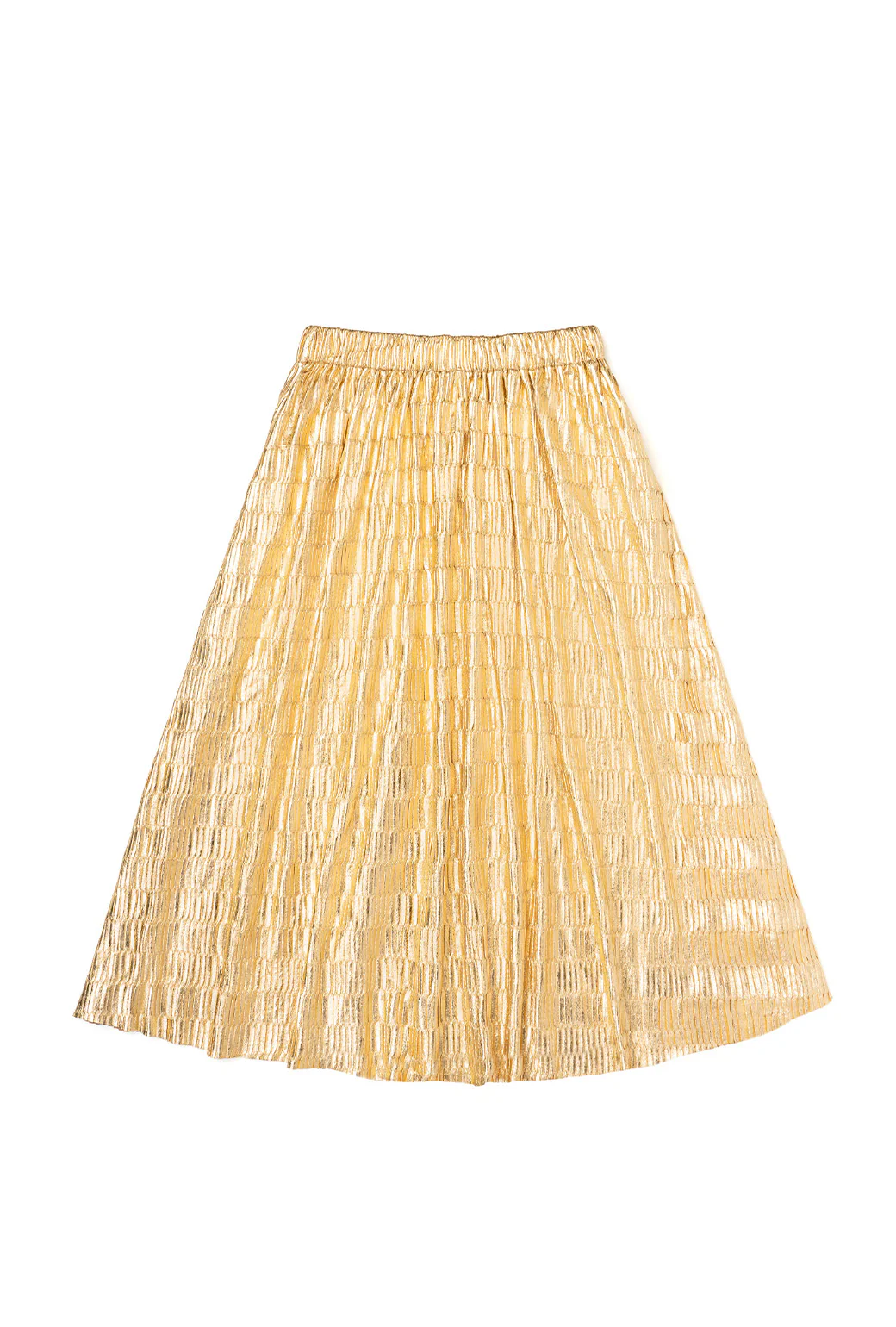 Pleated Skirt - Gold