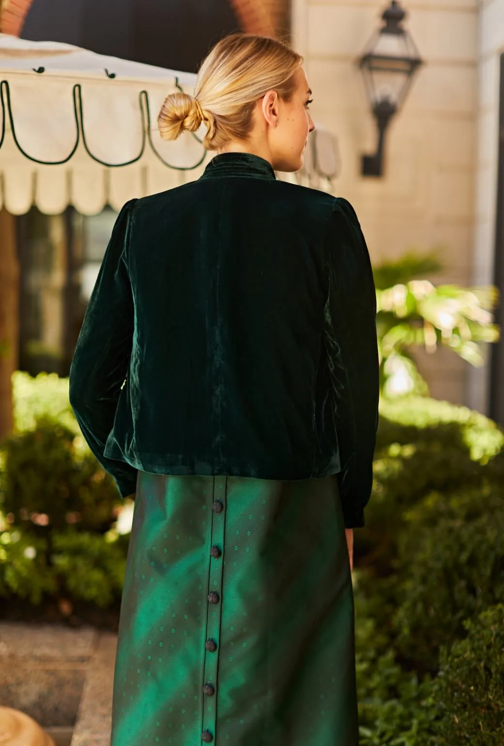 Mona Lee Blazer - Emerald Velvet - Image 2