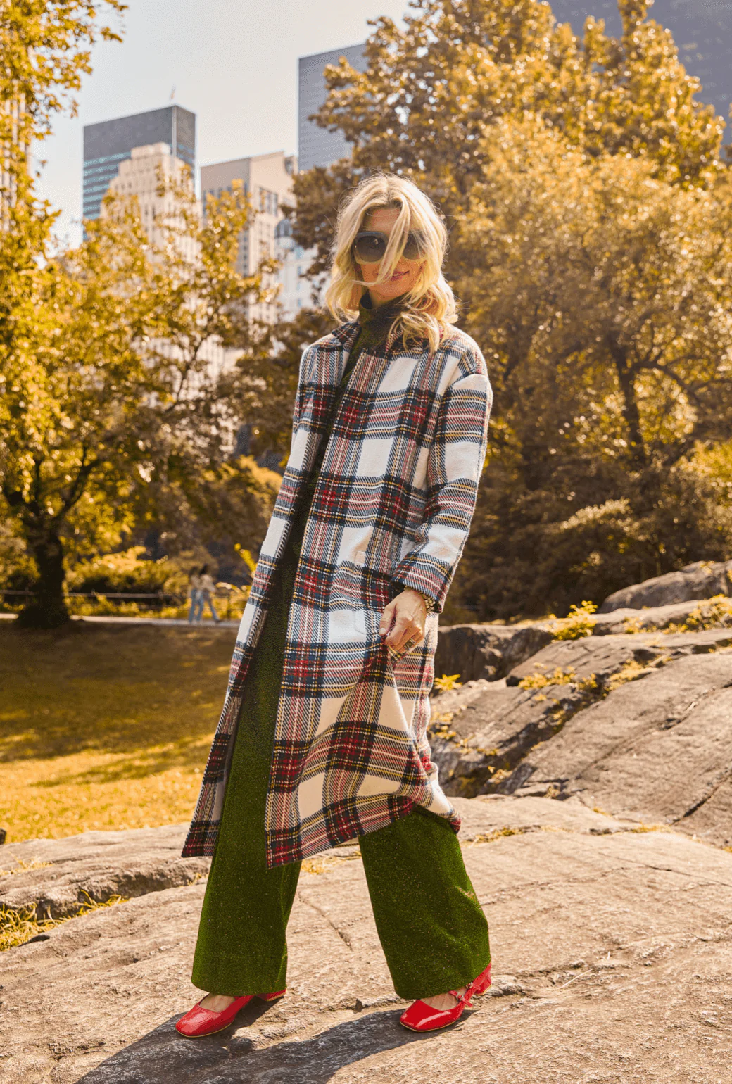 Open Car Coat - Dress Stewart Plaid - Image 4